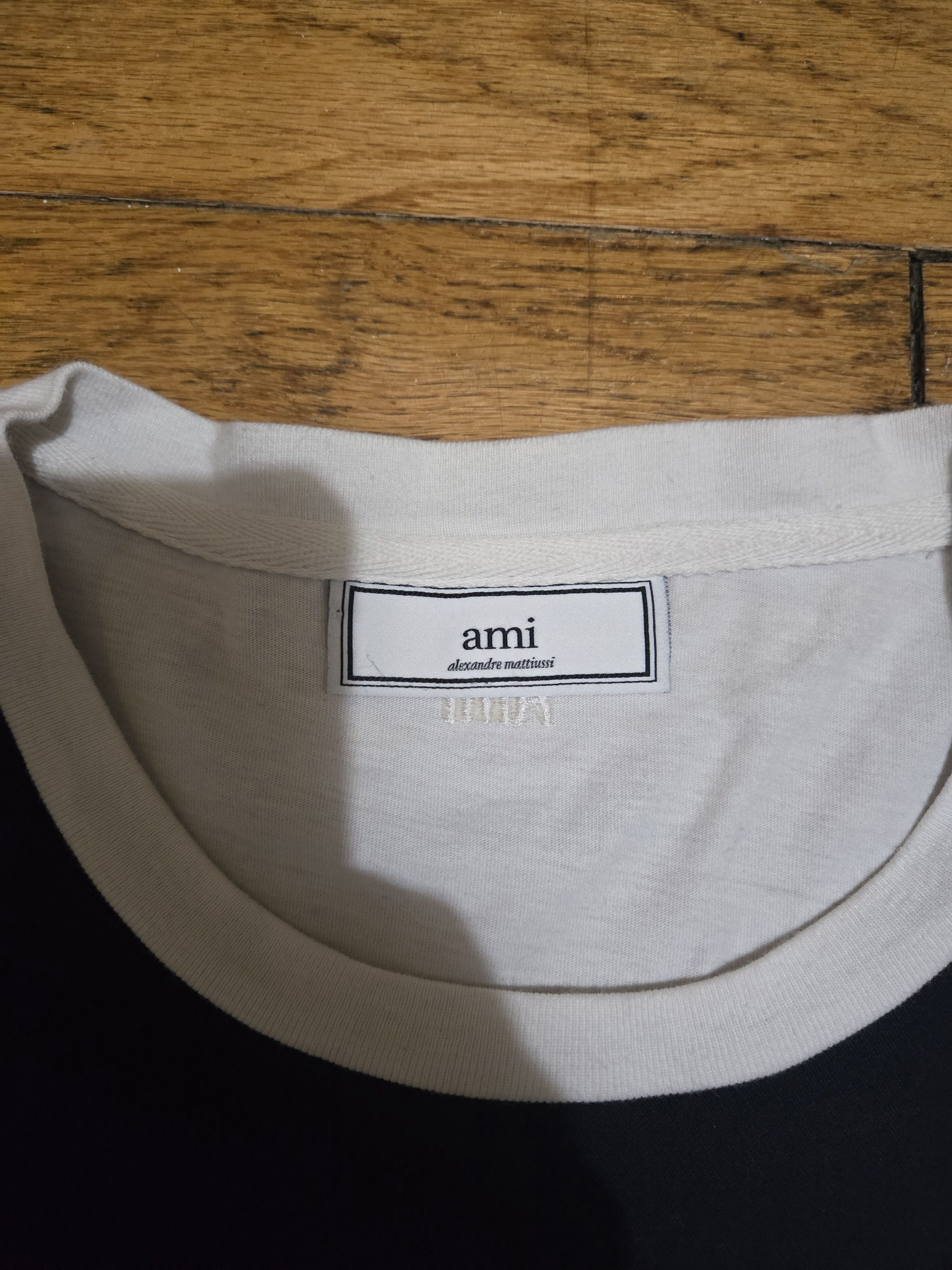 AMI Ami Paris Alexandre Matiussi M/L Dark Blue White Size US M / EU 48-50 / 2 - 3 Thumbnail