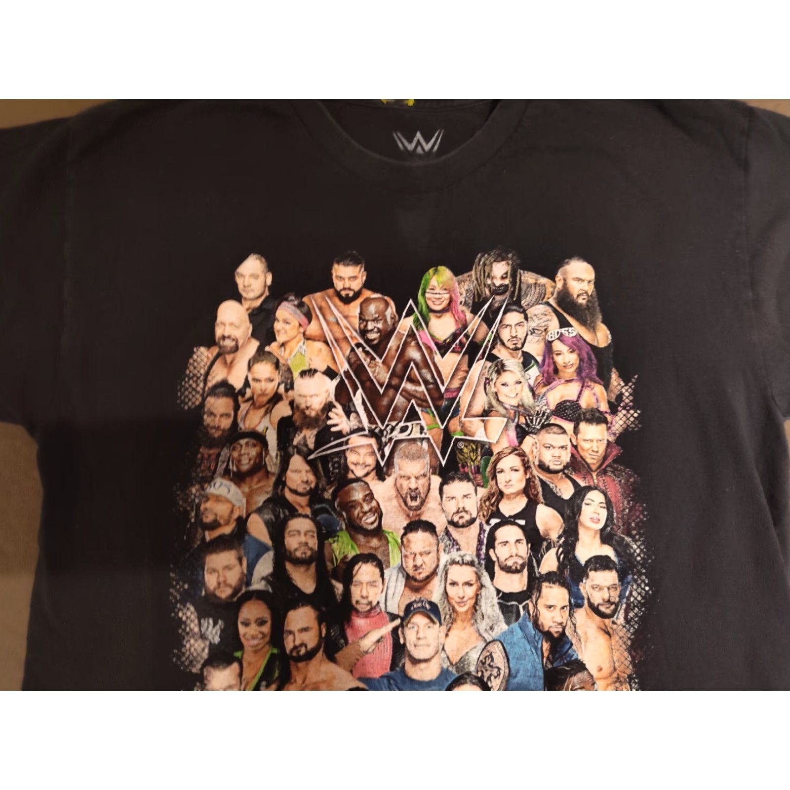 Vintage WWE Black T-Shirt Men’s Large Superstars Sports Crew Neck Short Sleeve Size US L / EU 52-54 / 3 - 3 Thumbnail