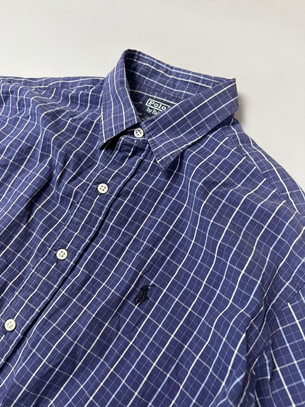 Polo Ralph Lauren Check blue button shirt Polo Ralph Lauren Size US L / EU 52-54 / 3 - 3 Thumbnail