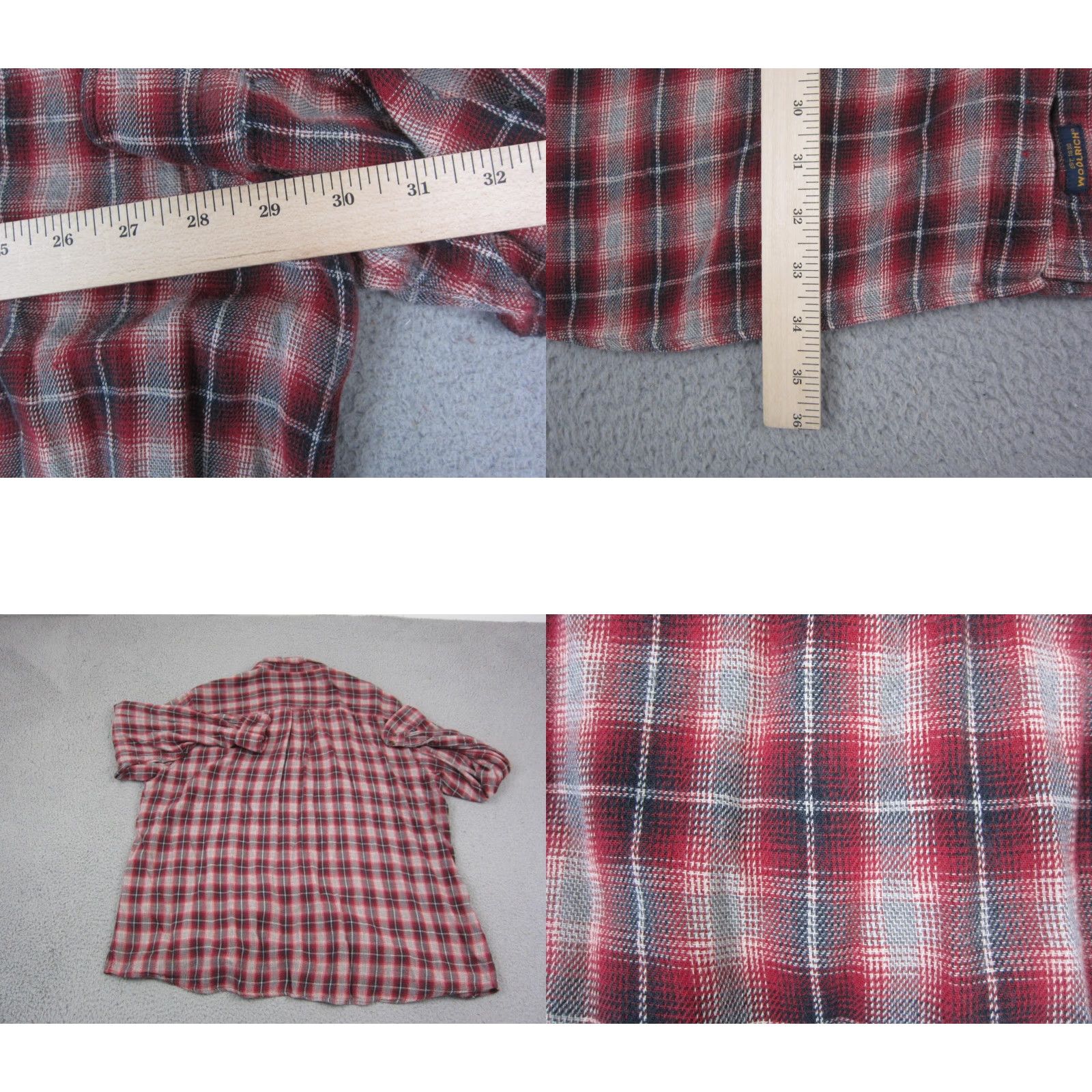 Vintage VINTAGE Woolrich Shirt Mens XL Red Plaid Button-Down Woolrich Shirted? Size US XL / EU 56 / 4 - 8 Thumbnail