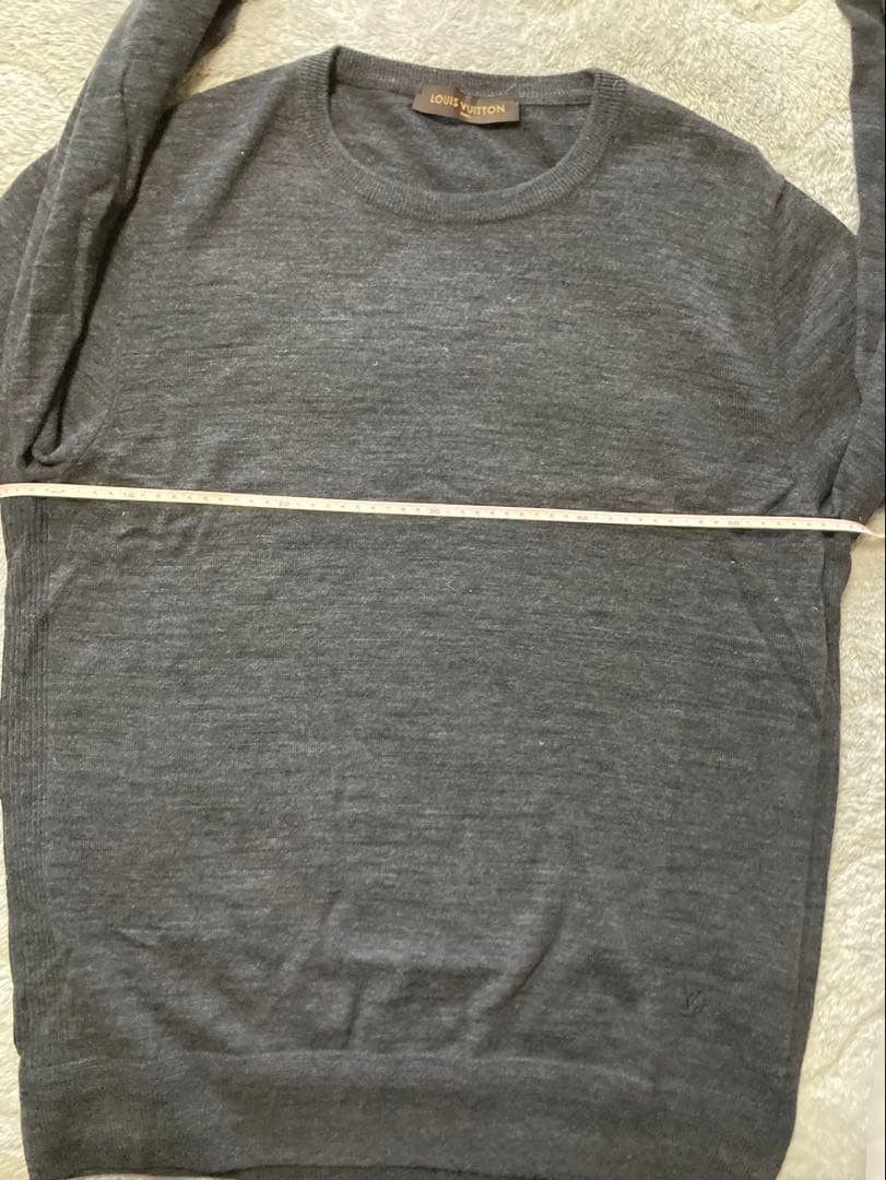 Louis Vuitton Louis Vuitton Gray Cashmere Crew Neck Sweater 2 Size US L / EU 52-54 / 3 - 6 Thumbnail
