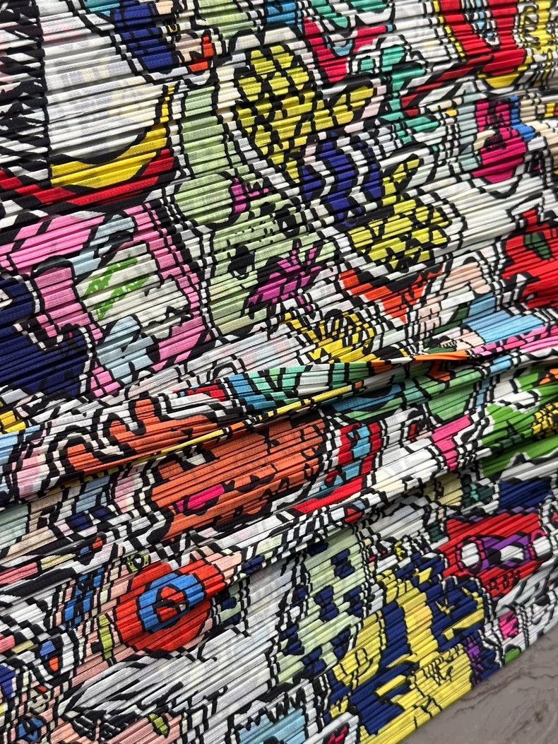 Issey Miyake issey miyake size:5 Graffiti pleated pants Size 42" / US 20 - 6 Thumbnail