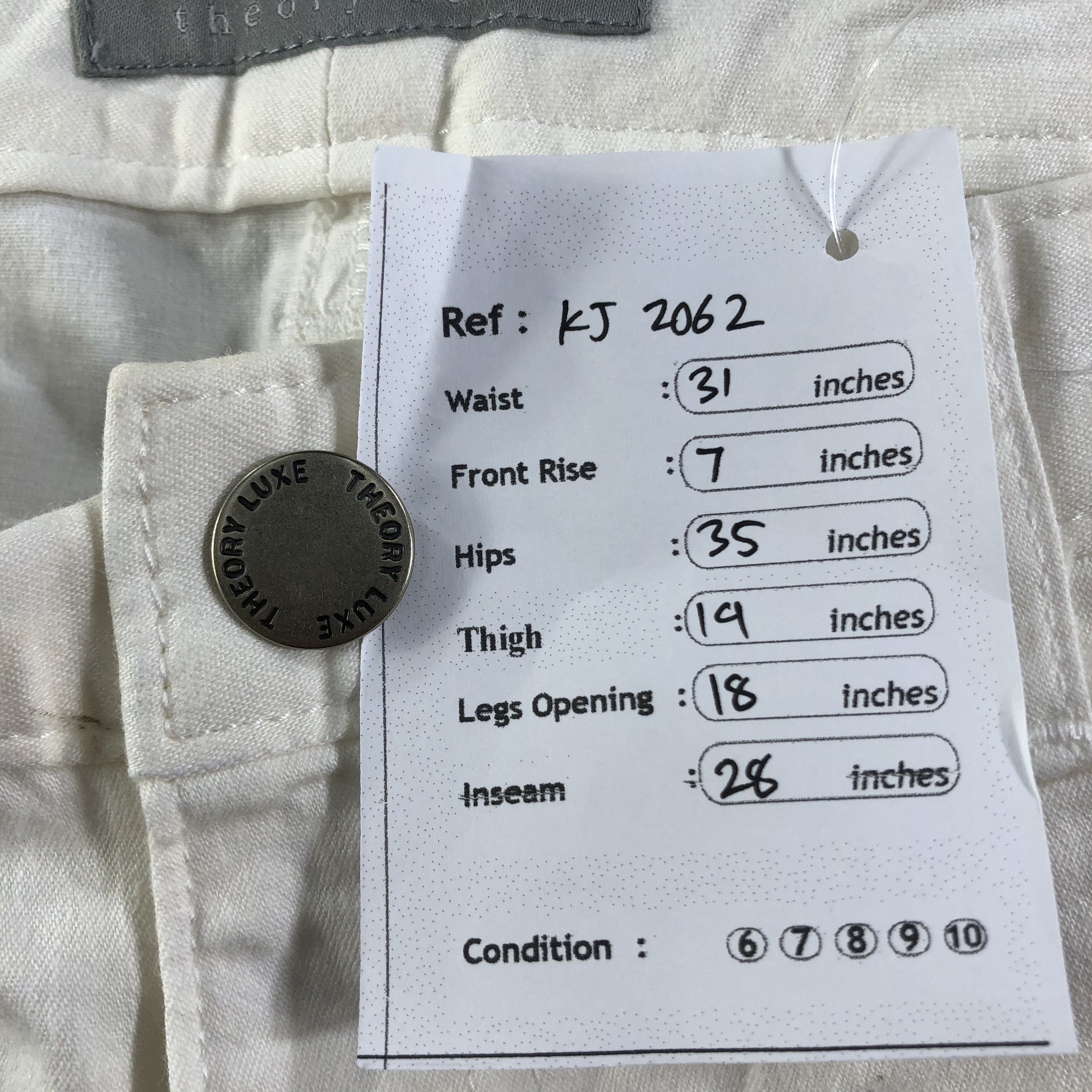 Japanese Brand Theory Zipper Pocket Flared Jeans KJ2062 Size 30" / US 8 / IT 44 - 9 Thumbnail