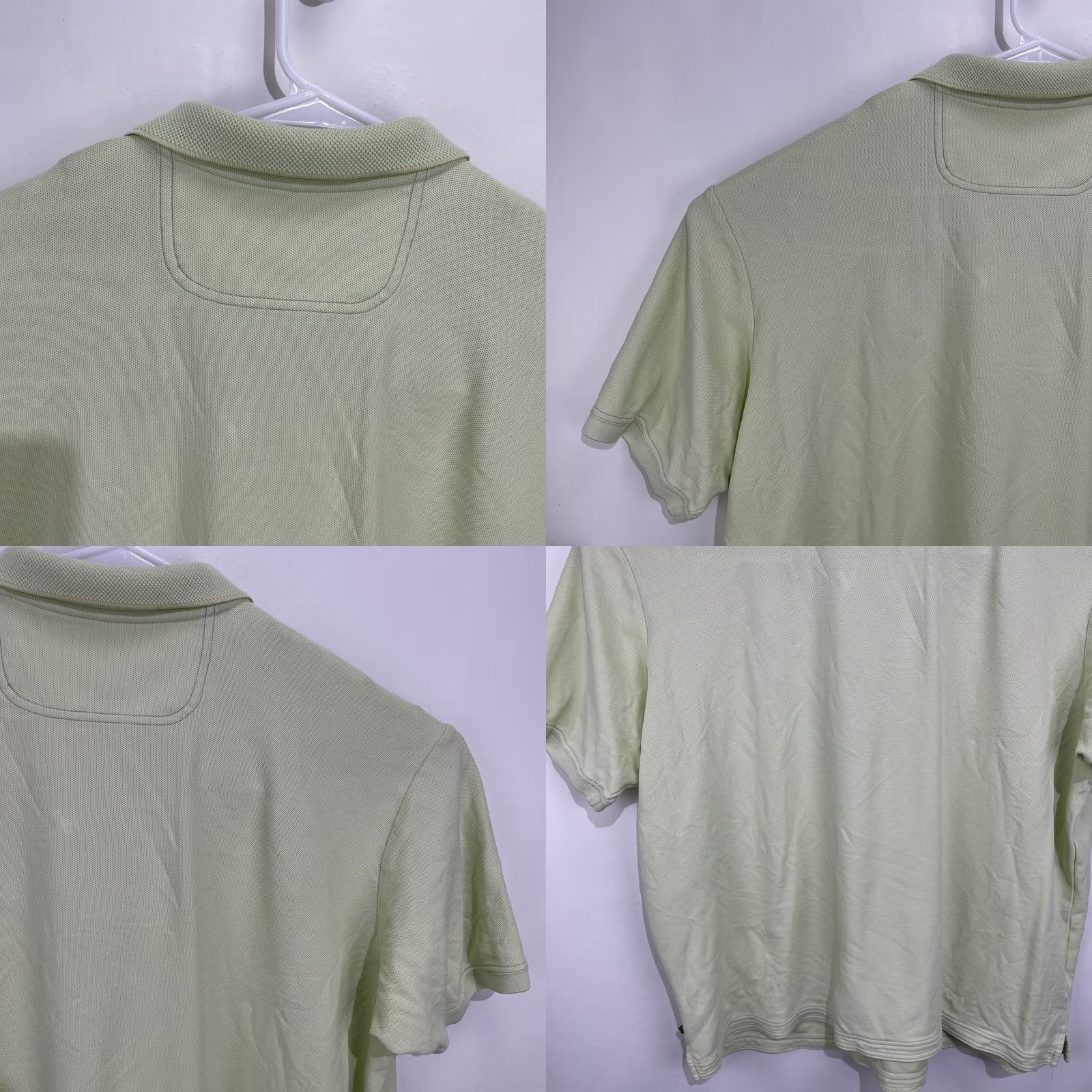 Tommy Bahama Tommy Bahama Polo Shirt 2XL Green Solid Short Sleeve Pima Cotton Blend Shirt Mens Adult Regular Size Core Brand Size US XXL / EU 58 / 5 - 9 Thumbnail