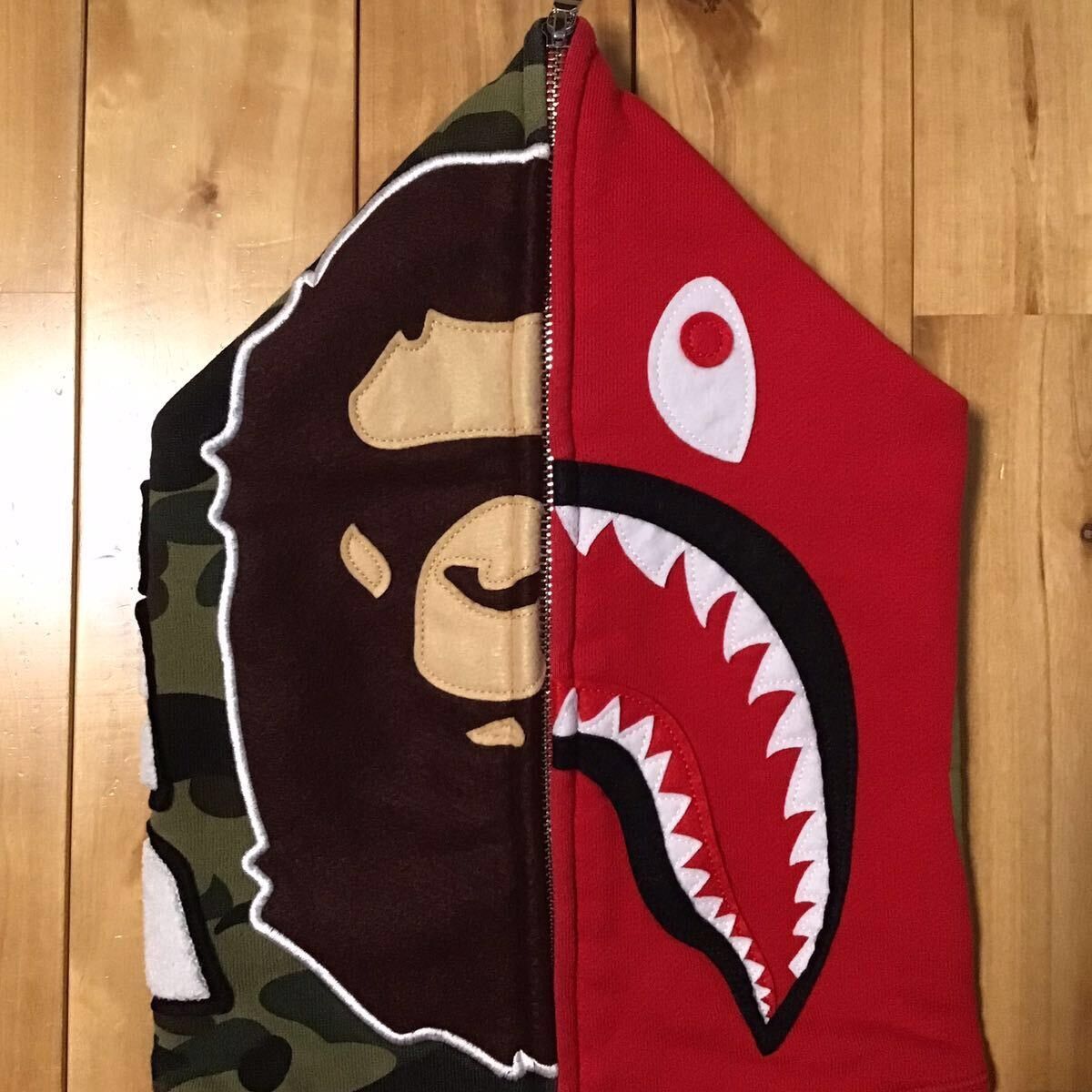 Bape BAPE camo Ape head Shark full zip Hoodie a bathing ape Size US M / EU 48-50 / 2 - 3 Thumbnail