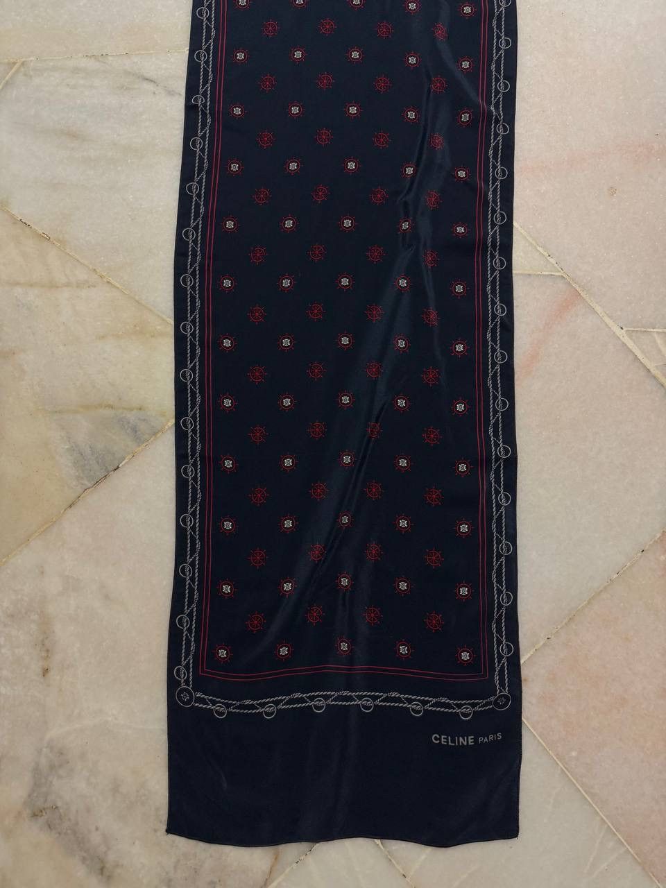 Celine CELINE PARIS PURE SOIE LONG SCARF Size ONE SIZE - 6 Thumbnail