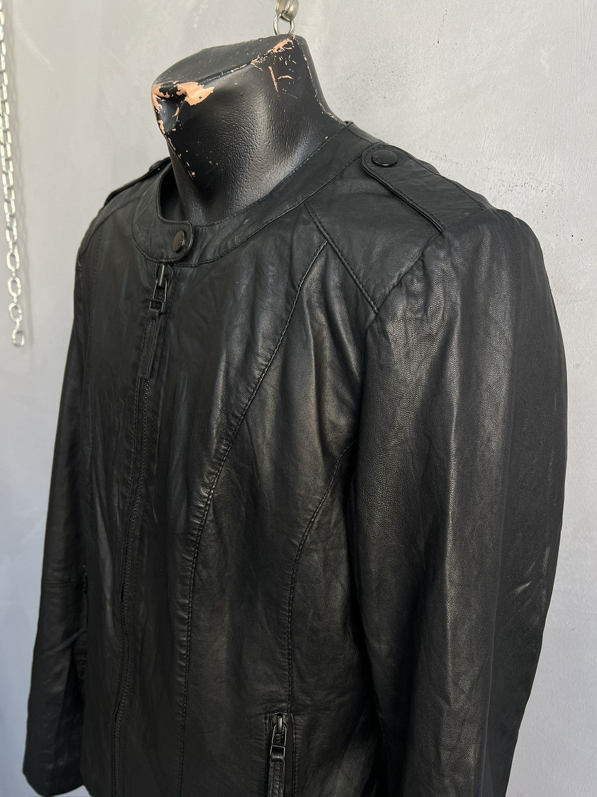 14th Addiction Gothic biker style y2k black leather jacket 14th addiction Size US M / EU 48-50 / 2 - 3 Thumbnail
