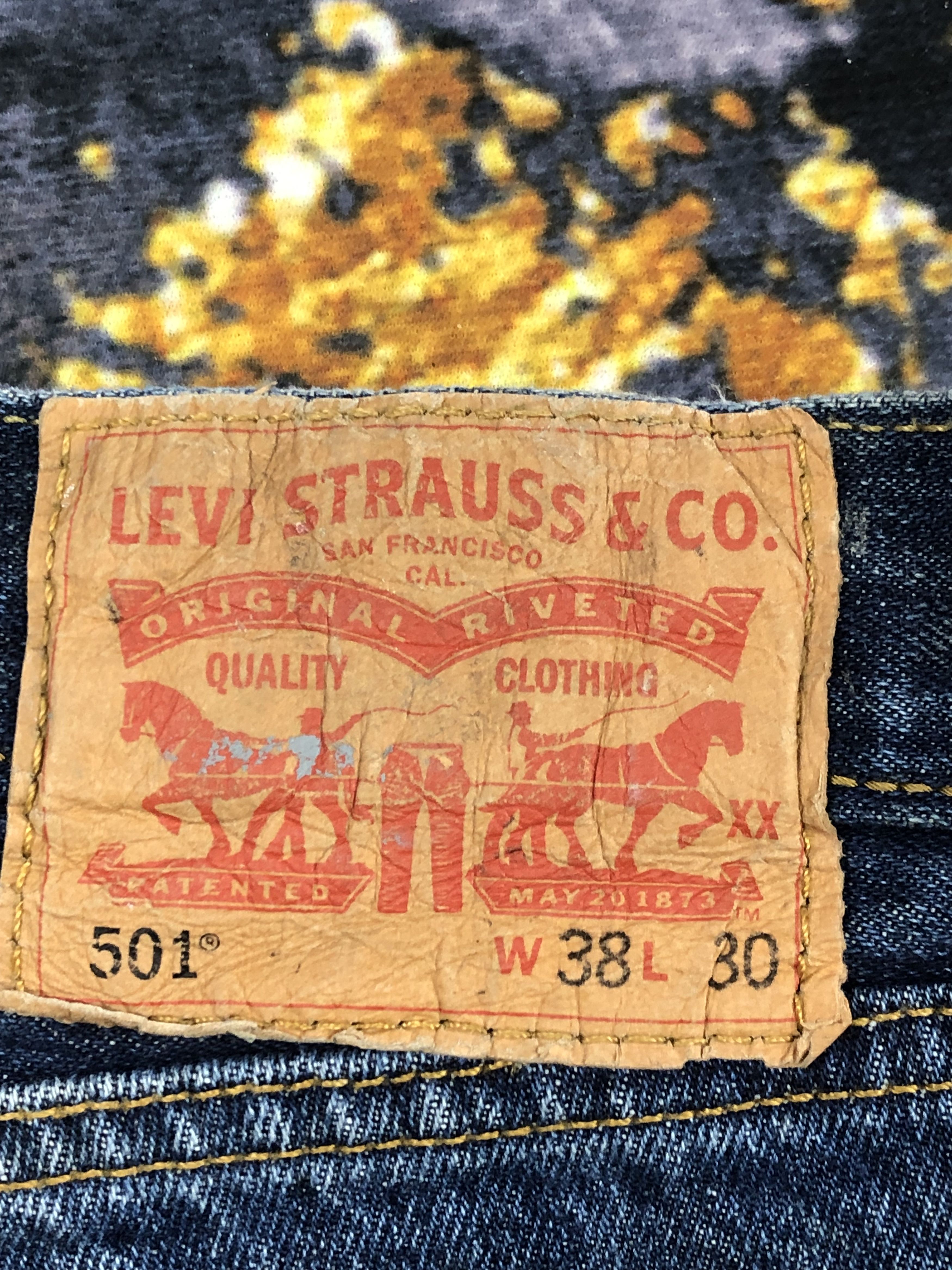Levi's Vintage Levis 501 Splatter Paint Jeans DPP0096 Size US 39 - 5 Thumbnail