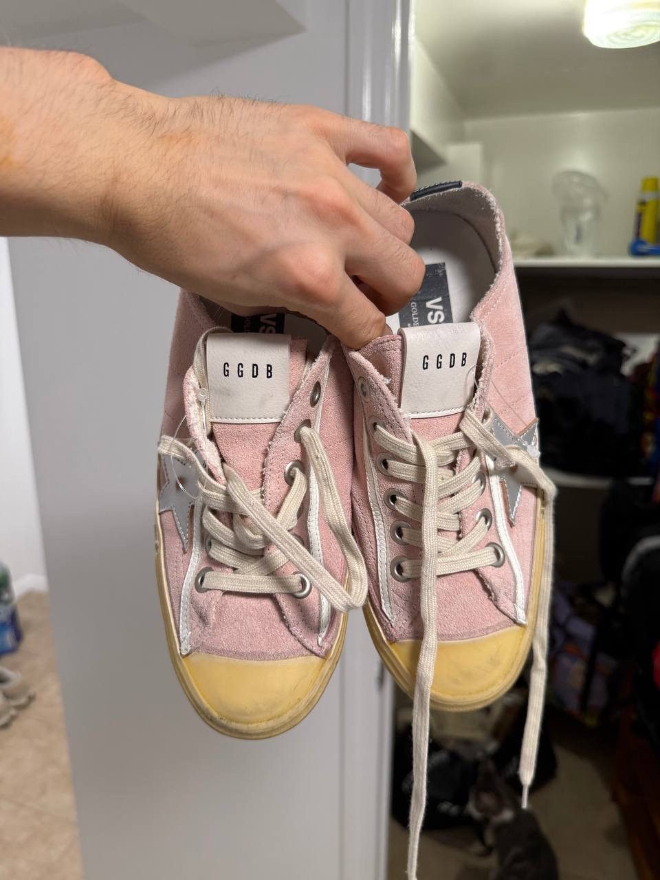Golden Goose Golden Goose V-Star LTD Sneakers in Pink Suede womens Size US 8 / IT 38 - 2 Thumbnail