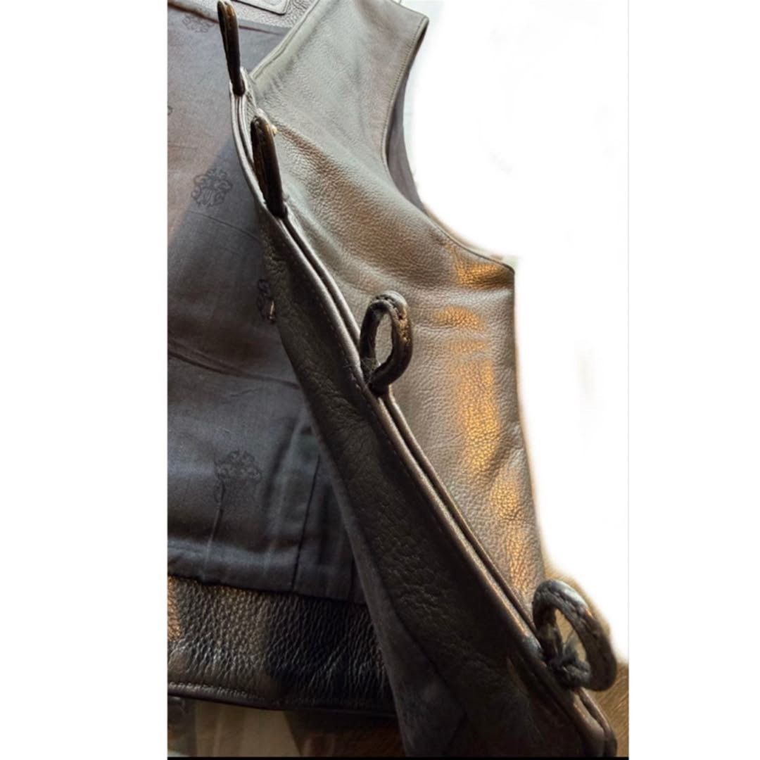 Chrome Hearts CH 8B Leather Vest Size US S / EU 44-46 / 1 - 8 Thumbnail