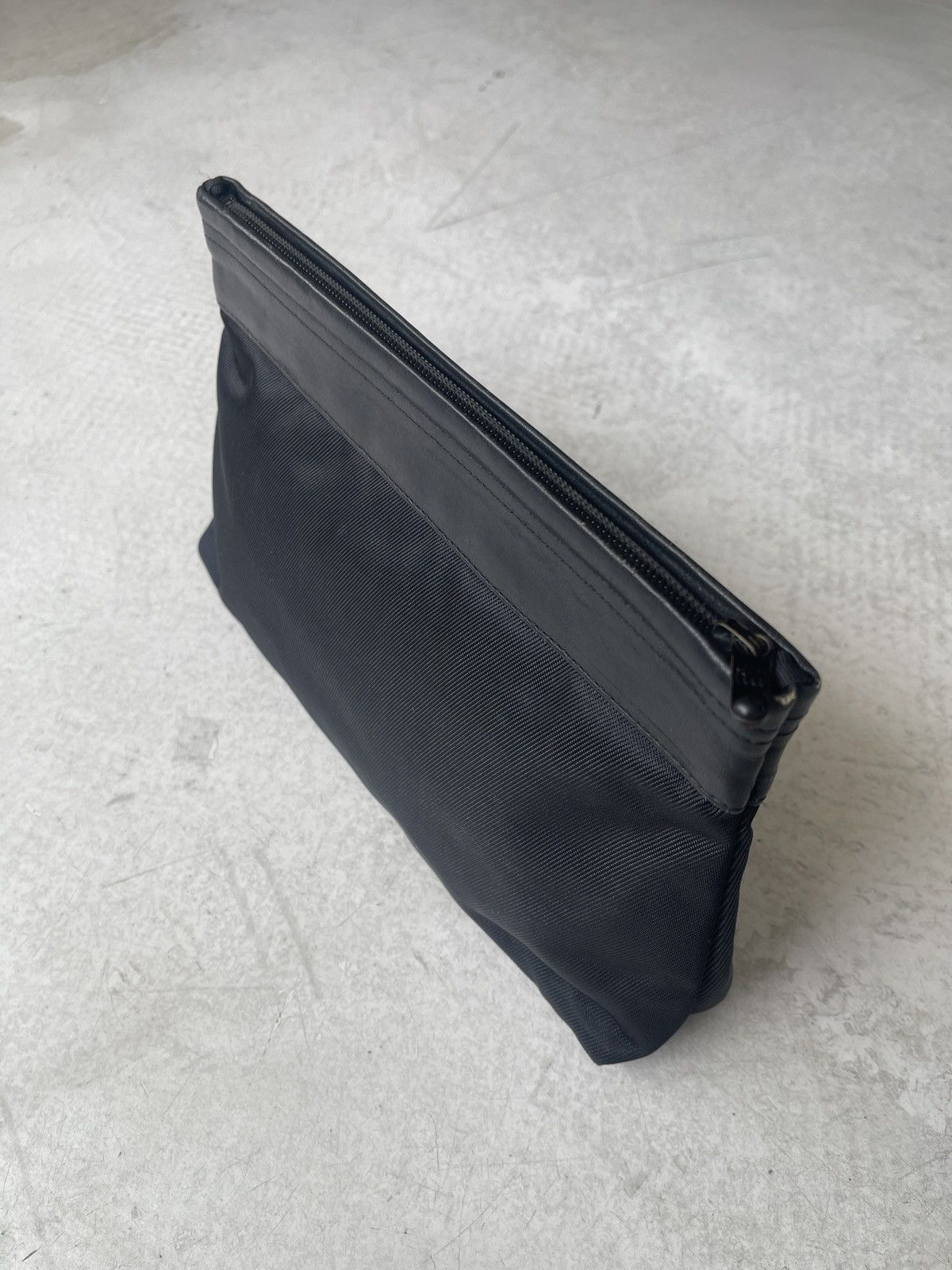 Issey Miyake Issey Miyake Leather Panel Zip Pouch Size ONE SIZE - 5 Thumbnail
