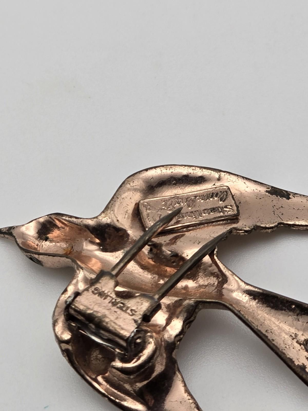 Other Vintage CoroCraft Pegasus Flying Swallow Fur/Dress Clip Size ONE SIZE - 3 Thumbnail