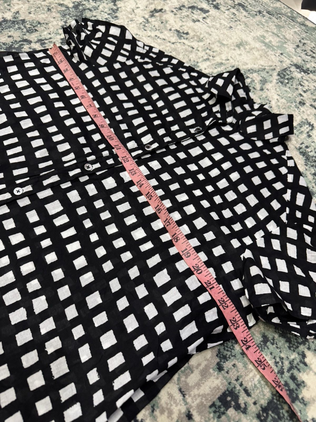 Tsumori Chisato TSUMORI CHISATO BLACK & WHITE PLAID FLANNEL BUTTON UP SHIRT Size S / US 4 / IT 40 - 4 Thumbnail