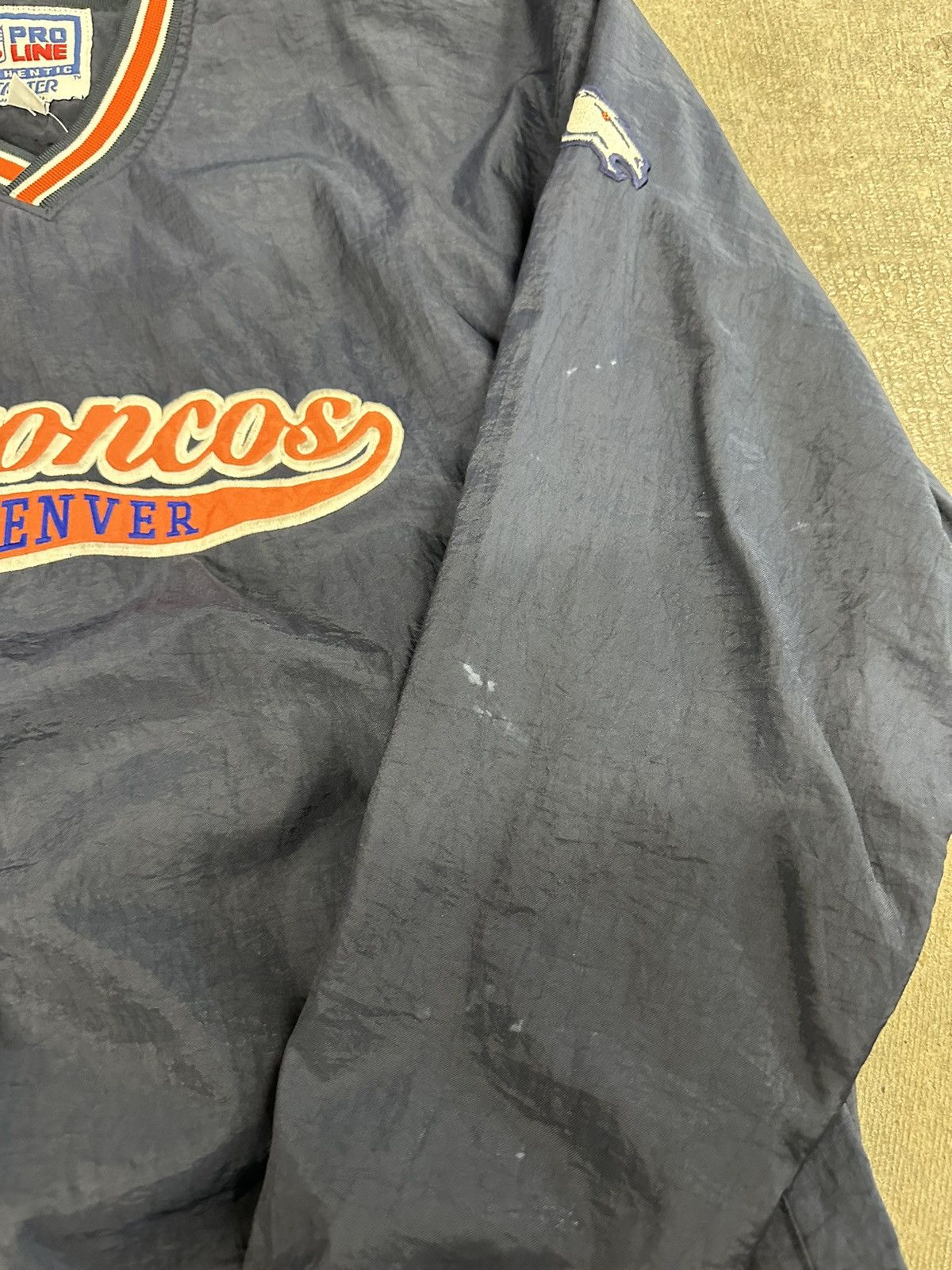 NFL × Starter × Vintage Vintage 90s Starter Denver Broncos Windbreaker Jacket Size US XL / EU 56 / 4 - 6 Thumbnail