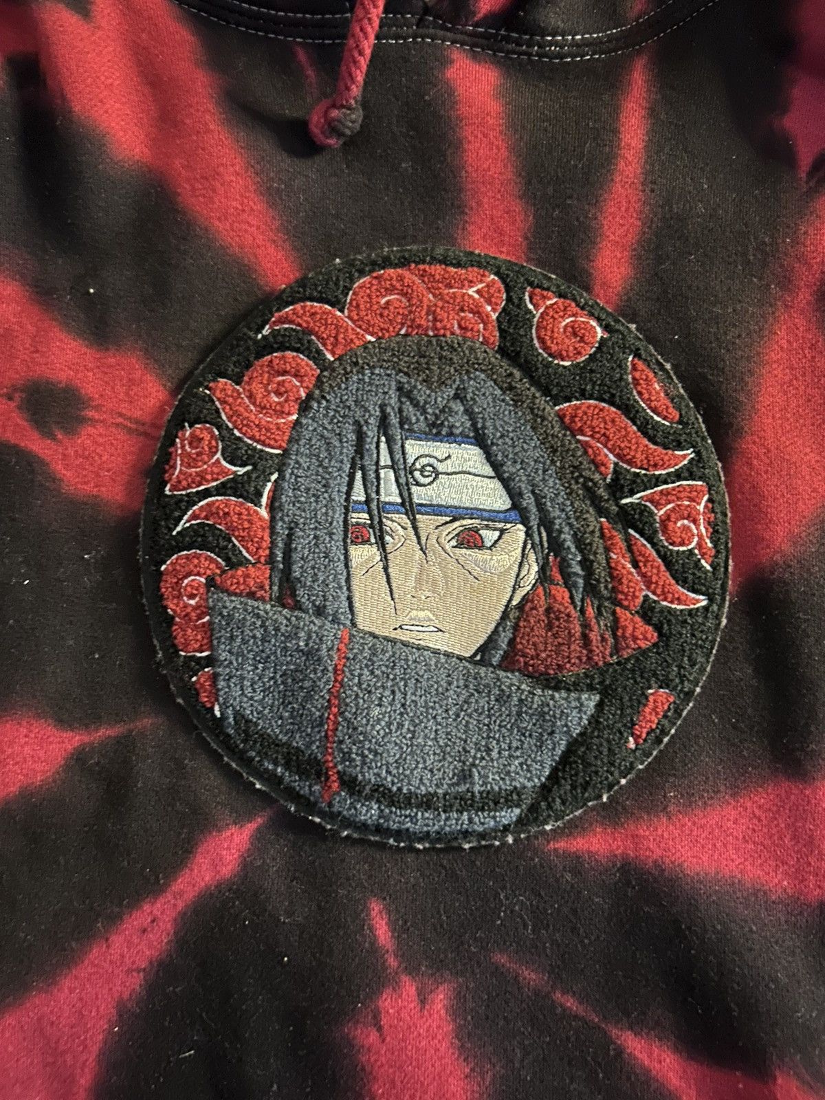 Order Hypland Naruto Itachi Uchiha Chenille Hoodie Size Large Anime