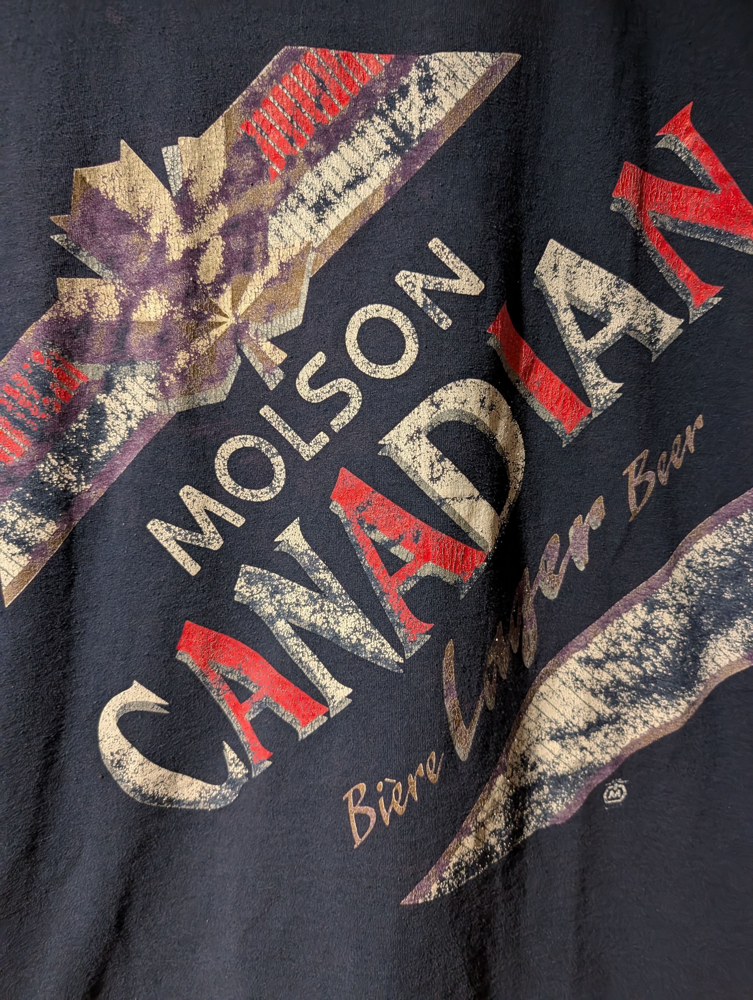 Fruit Of The Loom Vintage Molson Canadian Beer T-Shirt Lager Brewery Made USA Size US XL / EU 56 / 4 - 2 Thumbnail