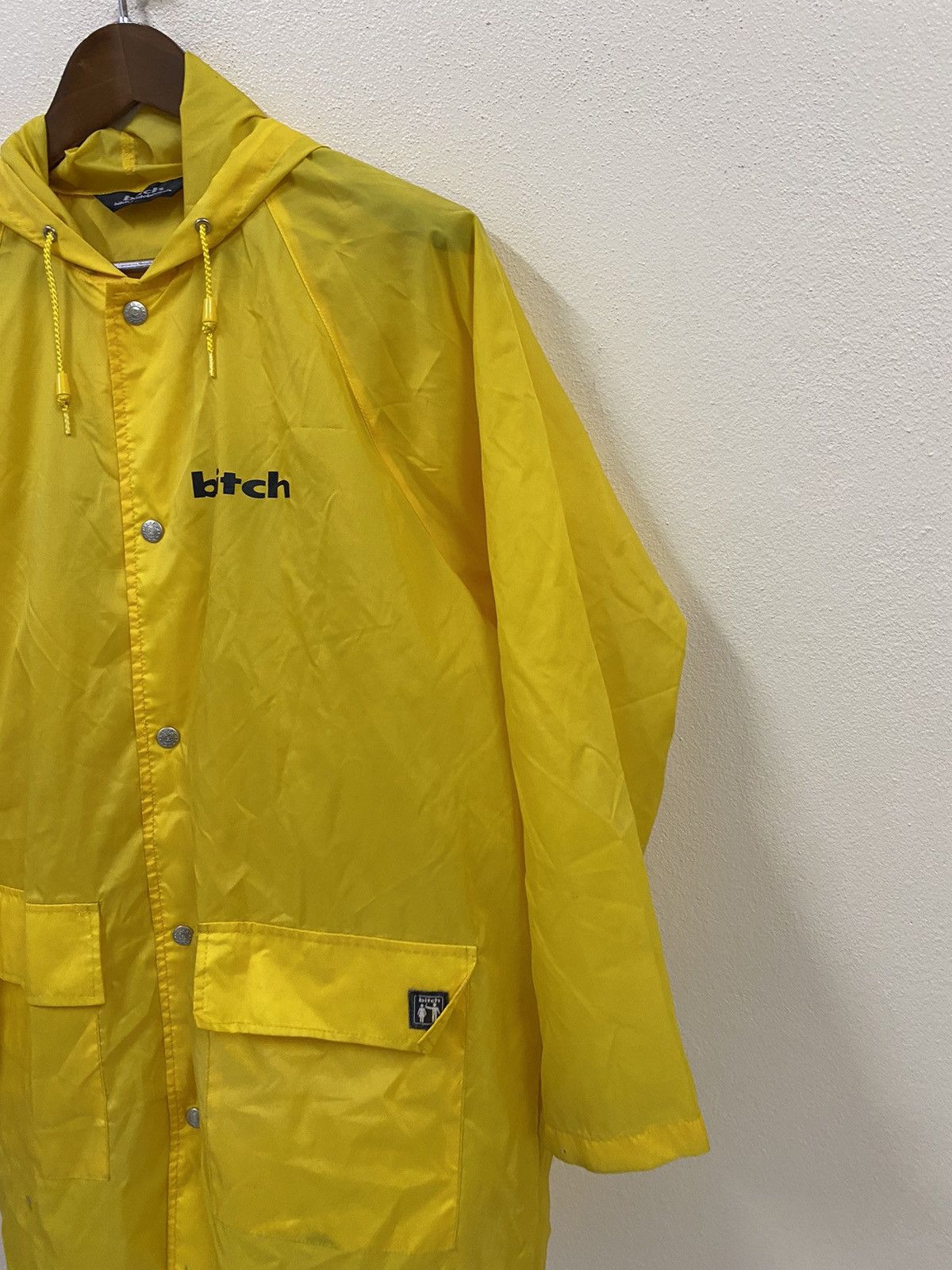 Vintage Vtg Bitch Skateboard Light Jacket - Yellow Size US L / EU 52-54 / 3 - 4 Thumbnail