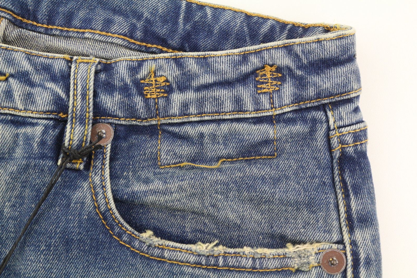 R13 KICK 29 Kelly Stretch Cropped Flared Faded Blue 85428 Size 29" - 11 Thumbnail