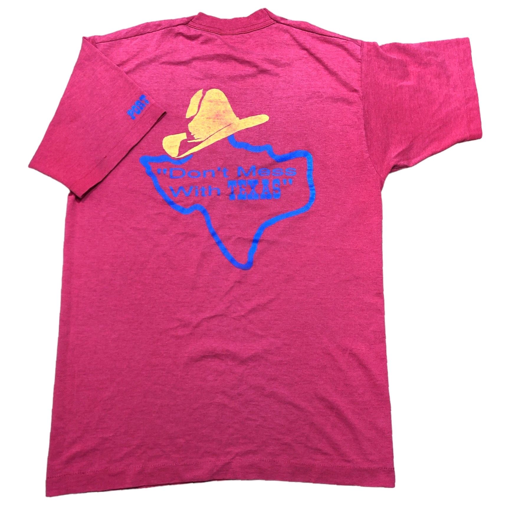 Fruit Of The Loom VINTAGE Lonestar Steakhouse & Saloon T Shirt Red Cotton Blend Men L Crew Neck Short Sleeve USA 90s Western Graphic Print Size US L / EU 52-54 / 3 - 2 Thumbnail