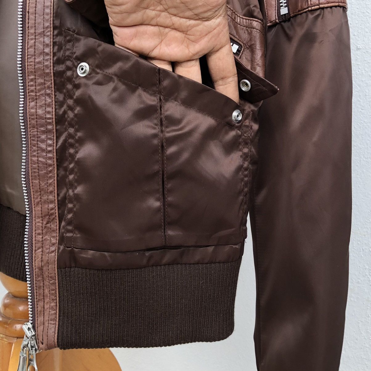 JACKROSE Jack Rose Maison Mix Leather Multi Zipper Type Jacket Size US M / EU 48-50 / 2 - 8 Thumbnail
