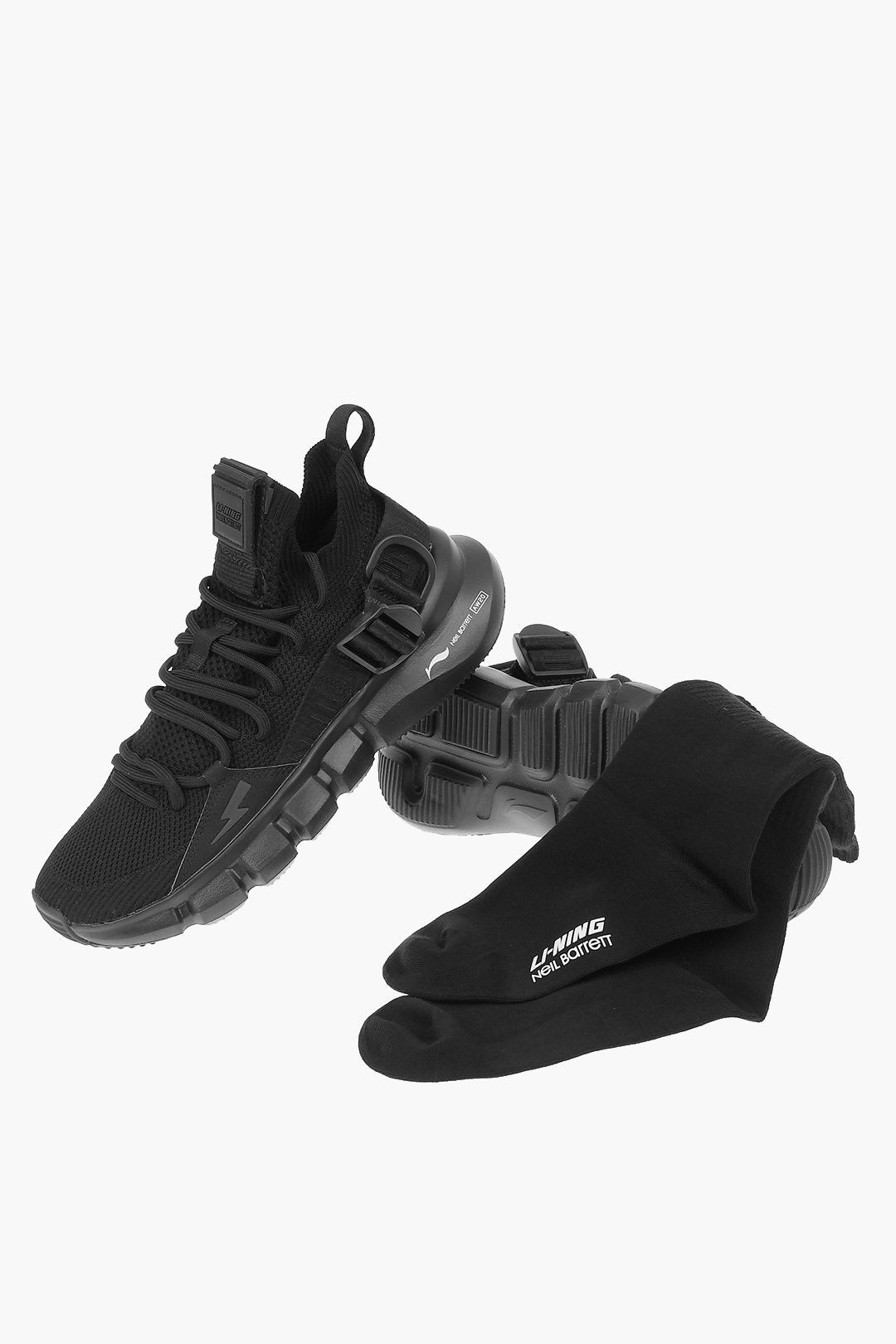 image of Neil Barrett Og1Mm1223 Sneaker In Black, Men's (Size 7)