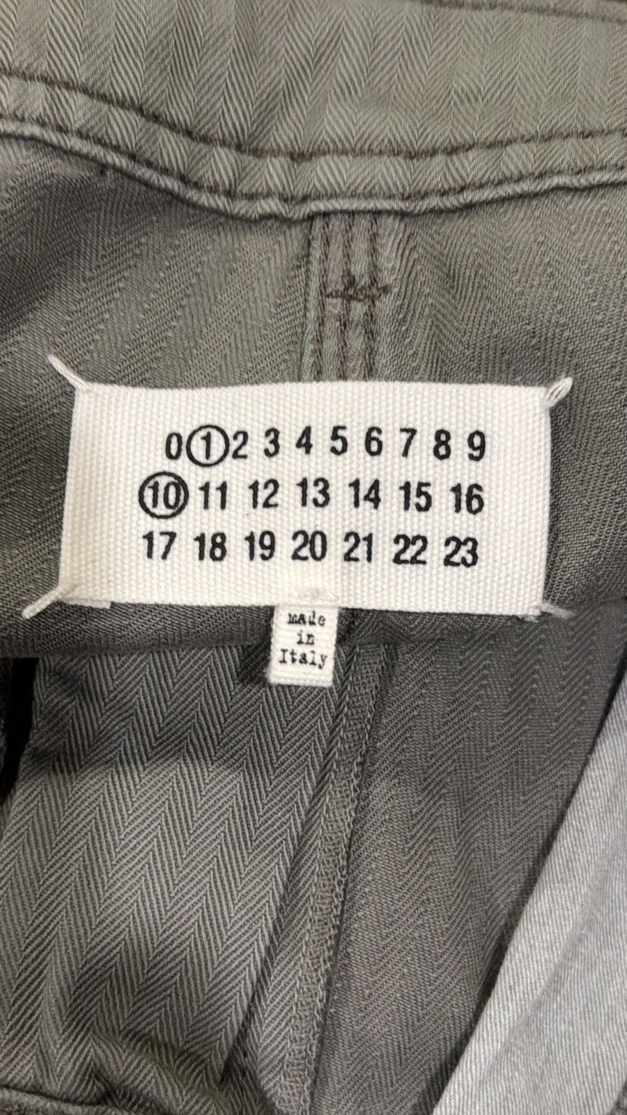 Maison Margiela Maison Margiela 5 Pockets Harringbone Striped Gray Trousers Size US 32 / EU 48 - 10 Thumbnail