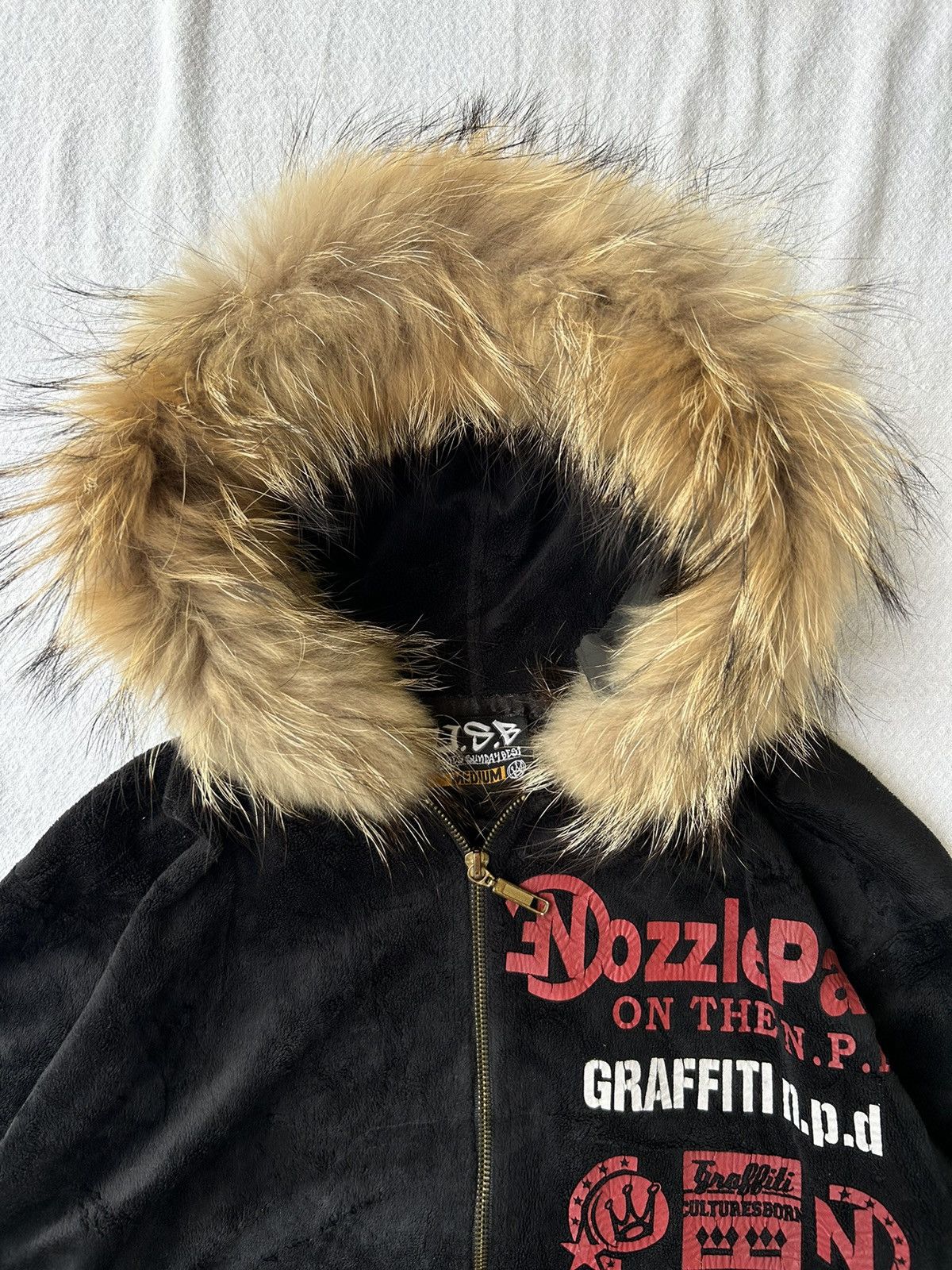 20471120 OSB Fur hoodie velvet poem zip style Ifsixwasnine lgb Size US L / EU 52-54 / 3 - 9 Thumbnail