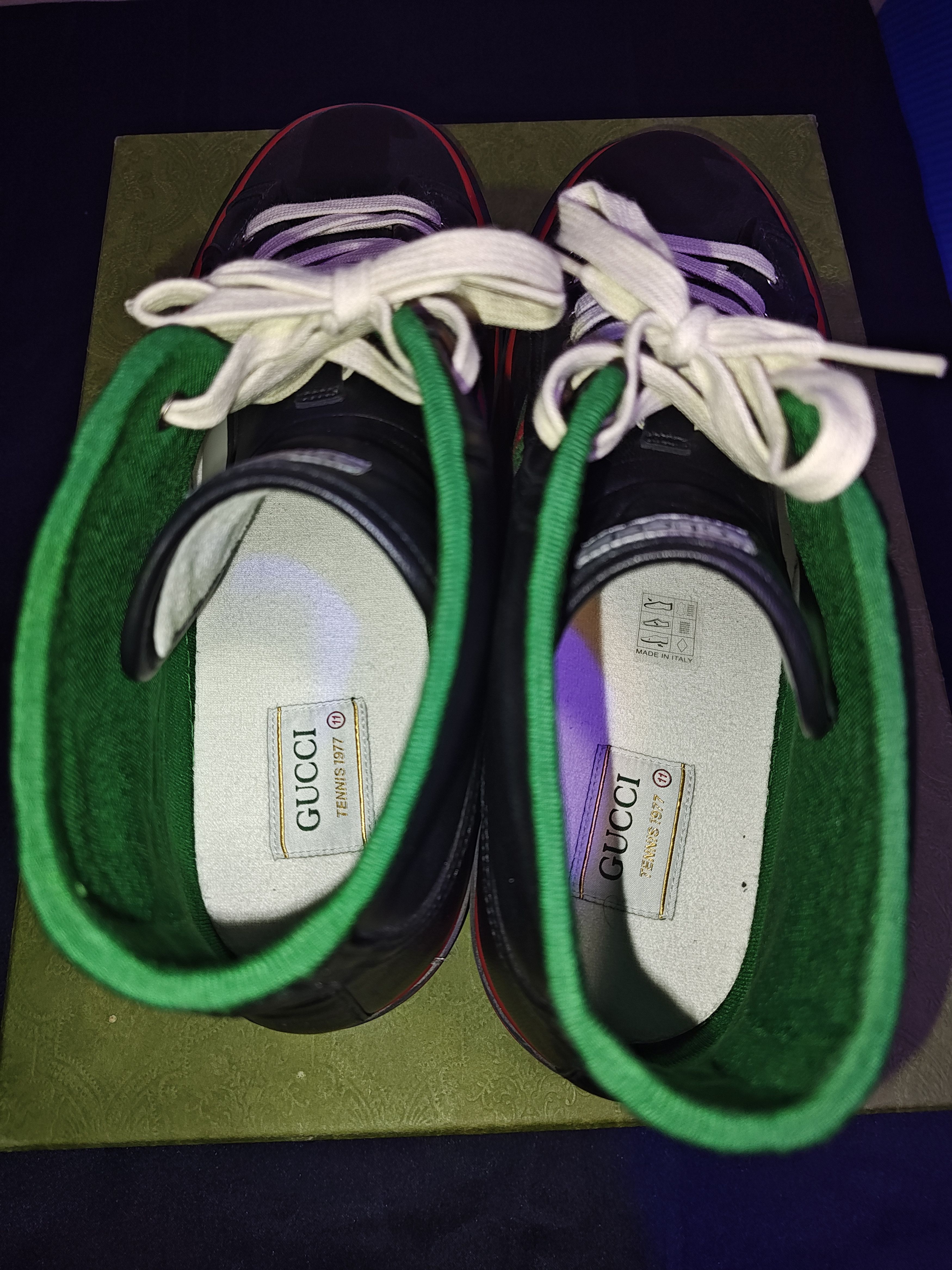 Gucci Gucci 1977 high top sneakers black Size US 11 / EU 44 - 9 Thumbnail