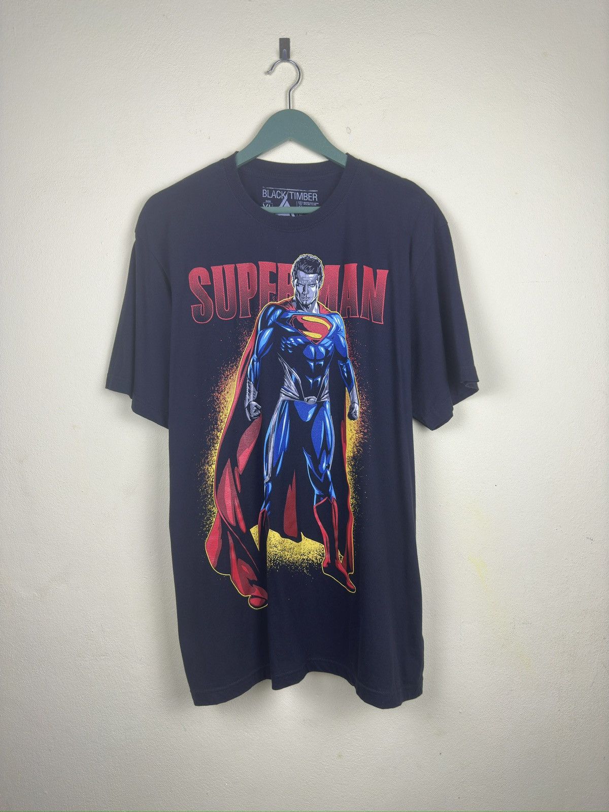 Anime Superman Big Print Original Black Timber Tshirt A176 Size US M / EU 48-50 / 2 - 1 Thumbnail