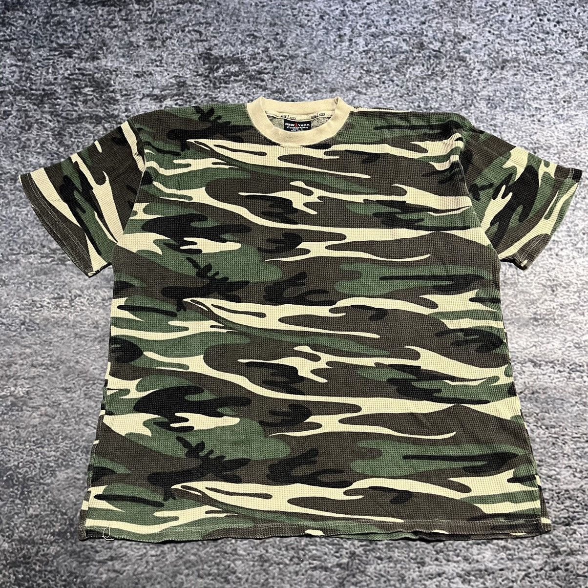 Vintage Vintage Y2K 2000s Camo Thermal Grunge Skater T Shirt XL Size US XL / EU 56 / 4 - 3 Thumbnail