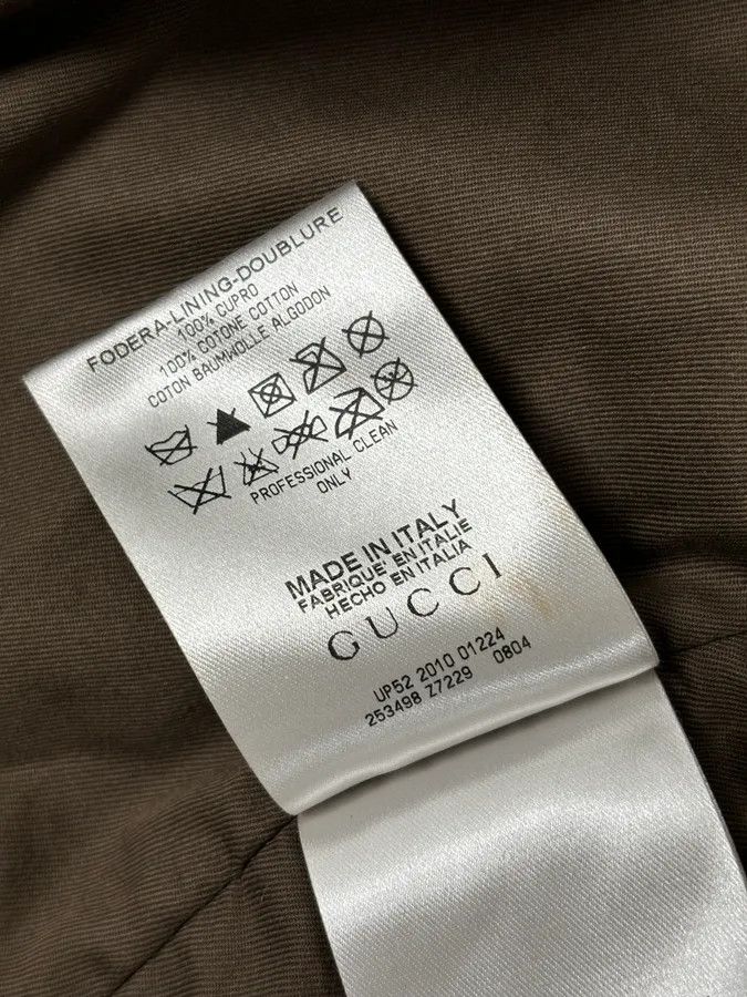 Gucci AW2010 Gucci Brown Hybrid Leather Sleeve Bomber Jacket Size US M / EU 48-50 / 2 - 15 Thumbnail