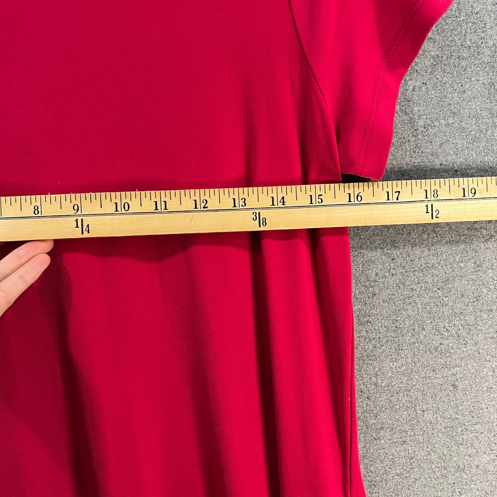 Other Susan Graver Liquid Knit Cap Sleeve Dress Sweet Raspberry Size S / US 4 / IT 40 - 8 Thumbnail