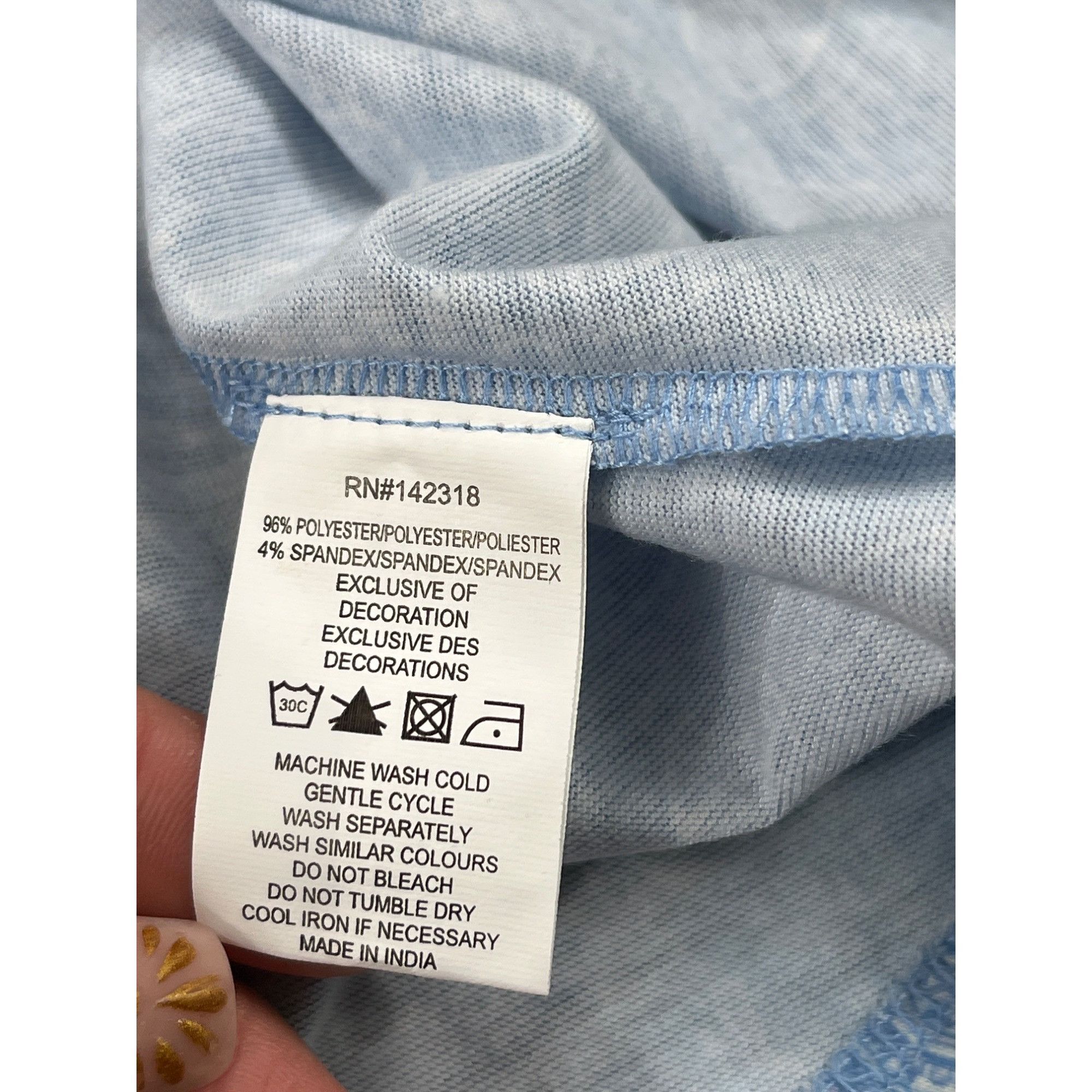 Designer Nick Graham SKU 7844 Mens Light blue Stretch Modern Fit Long Size US M / EU 48-50 / 2 - 13 Thumbnail