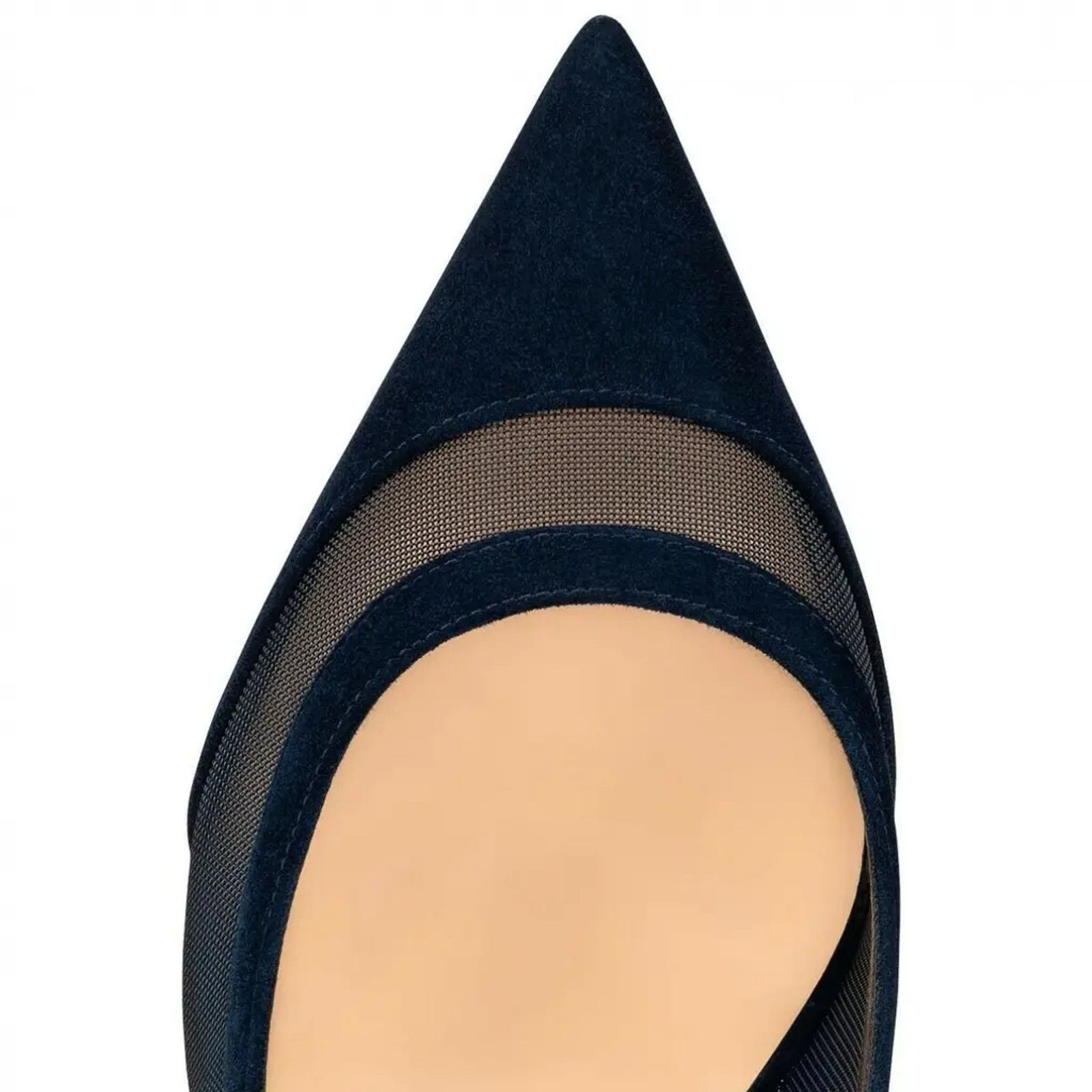 Christian Louboutin Christian Louboutin Galativi 85 Marine Blue Suede Mesh Size US 6 / IT 36 - 6 Thumbnail