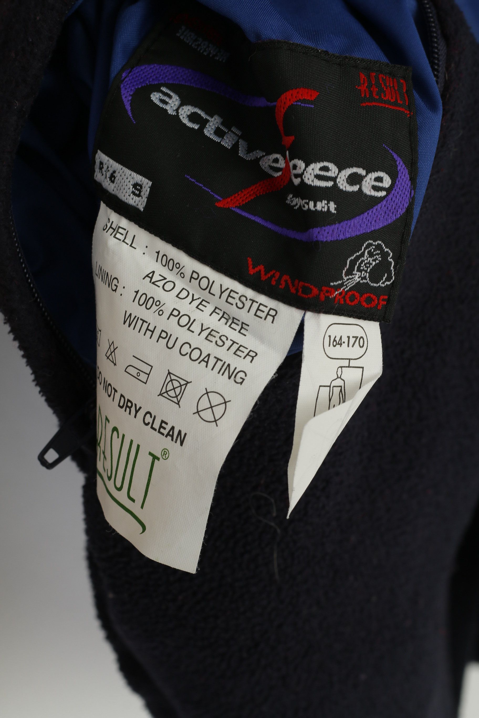 Vintage Active Fleece by Resust Men S Jacket Navy Windproof 0931 Size US S / EU 44-46 / 1 - 4 Thumbnail