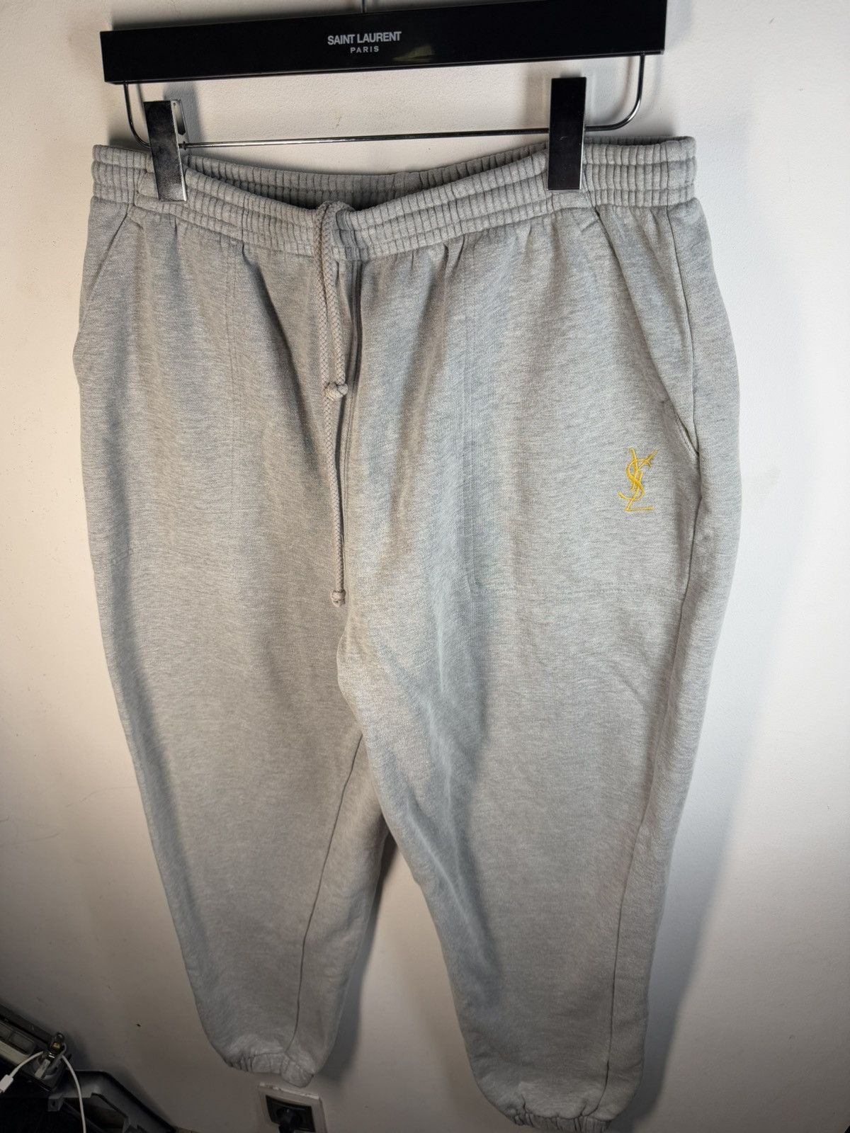 Yves Saint Laurent L size YSL Joggers Cotton YSL Sweatpants Grey YSL Pants Size US 36 / EU 52 - 10 Thumbnail