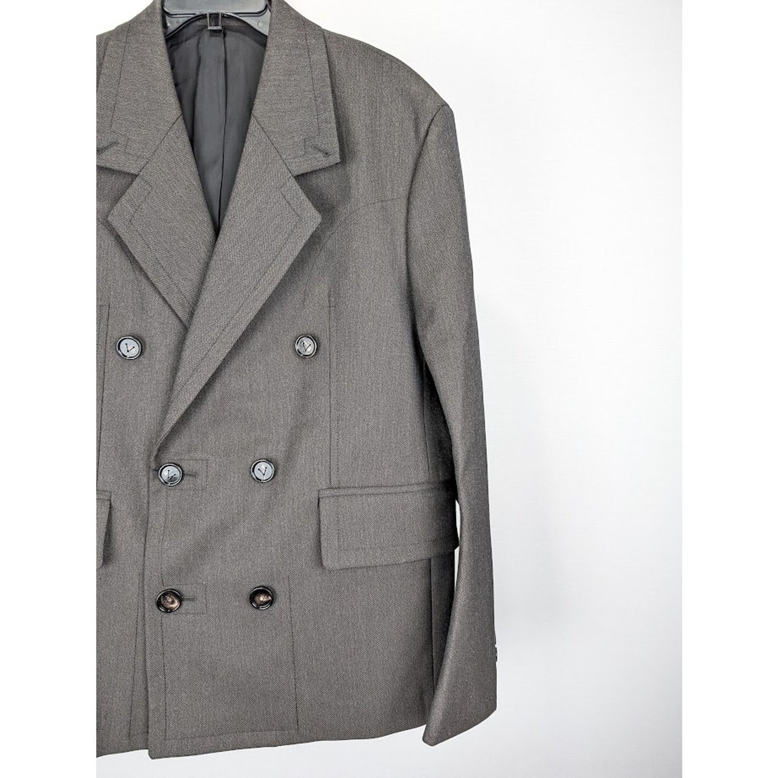Bottega Veneta o1rshd1 Technical Wool Jacket in Brown/Grey/Black Size US L / EU 52-54 / 3 - 4 Thumbnail