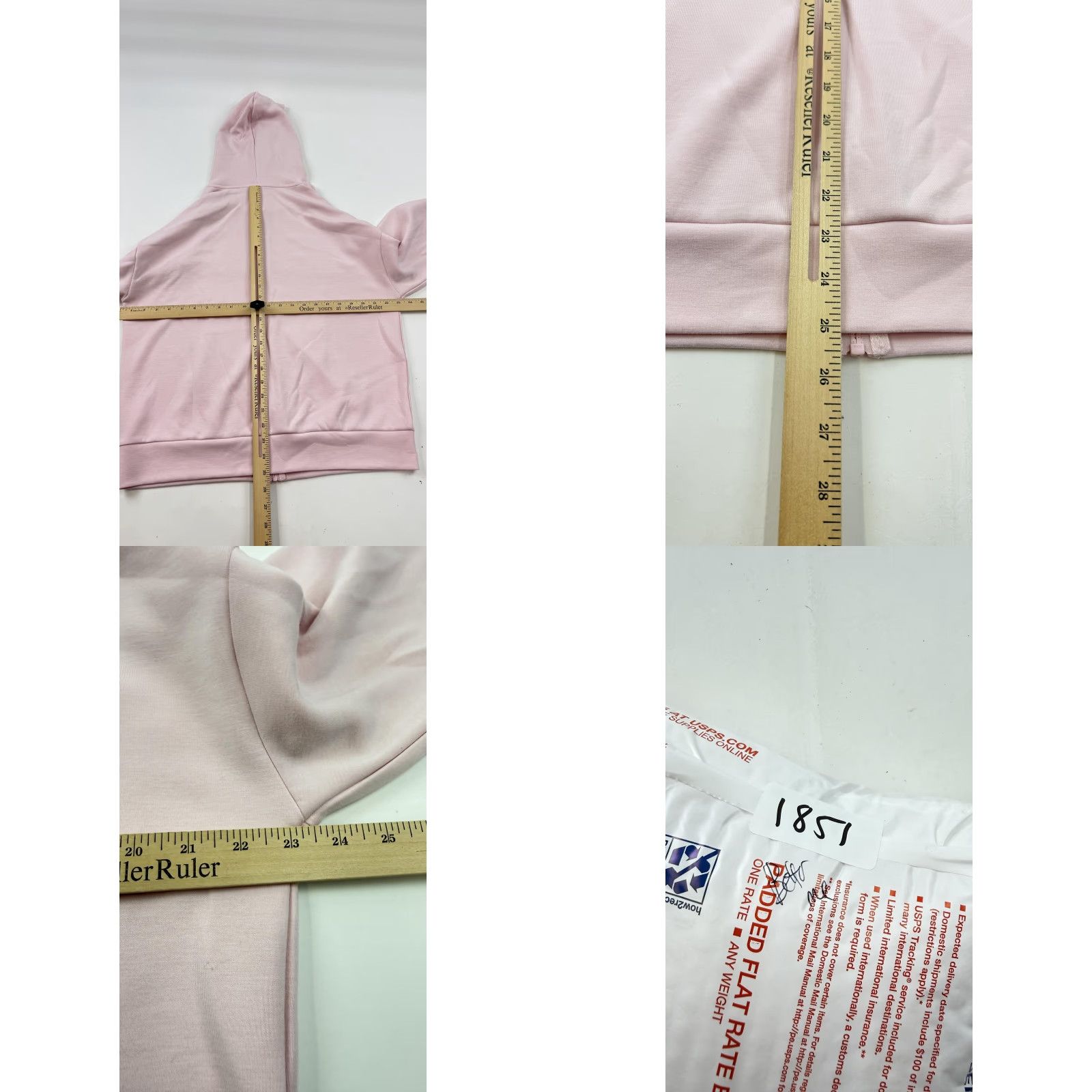 Vintage BTTRM Hoodie Womens Large Pink Modal Blend Full Zip Logo Sweatshirt Jacket Size L / US 10 / IT 46 - 8 Thumbnail