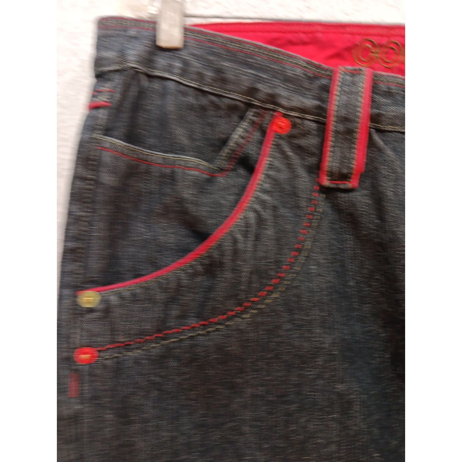 Coogi VINTAGE COOGI Jeans 40×34 Black Denim 5-Pocket Embroidered Wide-Leg High Rise Baggy Grunge 90s Hip Hop Mens Jeans Size US 40 / EU 56 - 4 Thumbnail