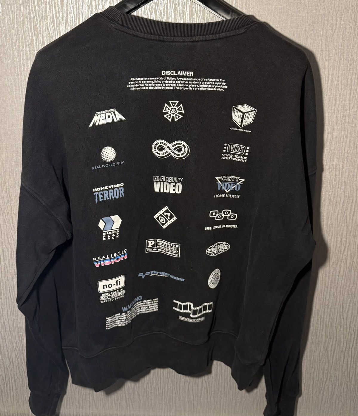 H&M Black opium aesthetic jersey🌑🦇 Size US L / EU 52-54 / 3 - 2 Thumbnail