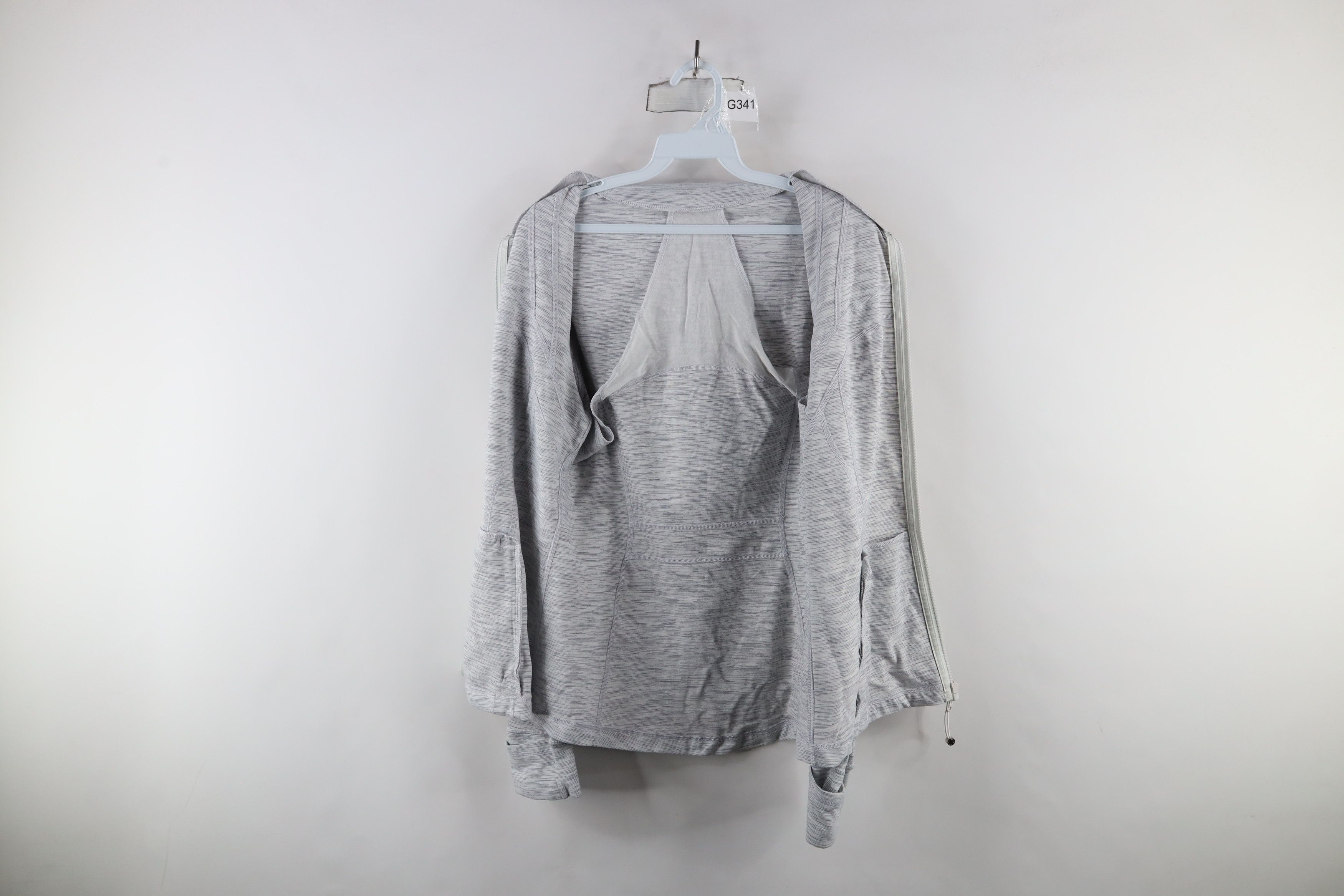 Lululemon × Vintage Lululemon Distressed Yoga Define Full Zip Jacket Gray Size XL / US 12-14 / IT 48-50 - 7 Thumbnail