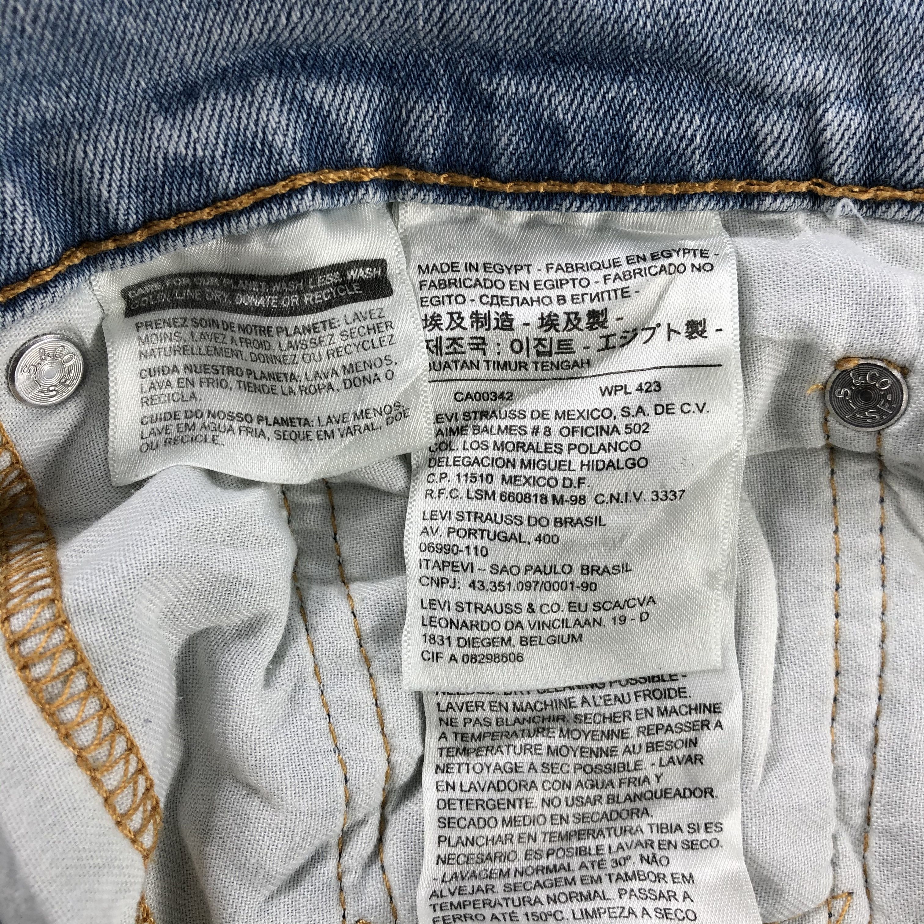 Levi's Levis 511 Jeans Medium Wash Denim KJ1109 Size US 32 / EU 48 - 11 Thumbnail
