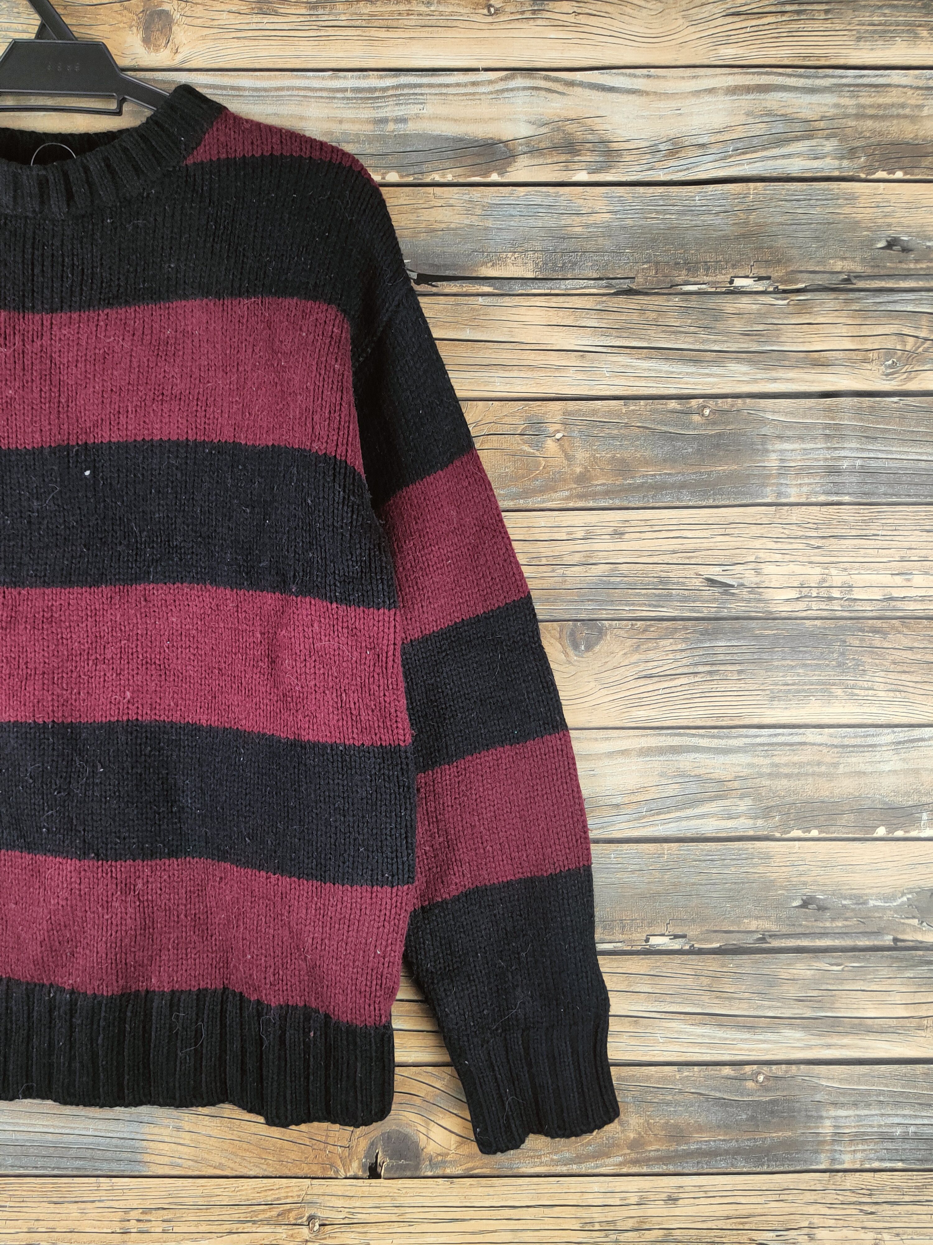 GU DL GU Black Maroon Knitwear Sweatshirts #46-565 Size US M / EU 48-50 / 2 - 5 Thumbnail