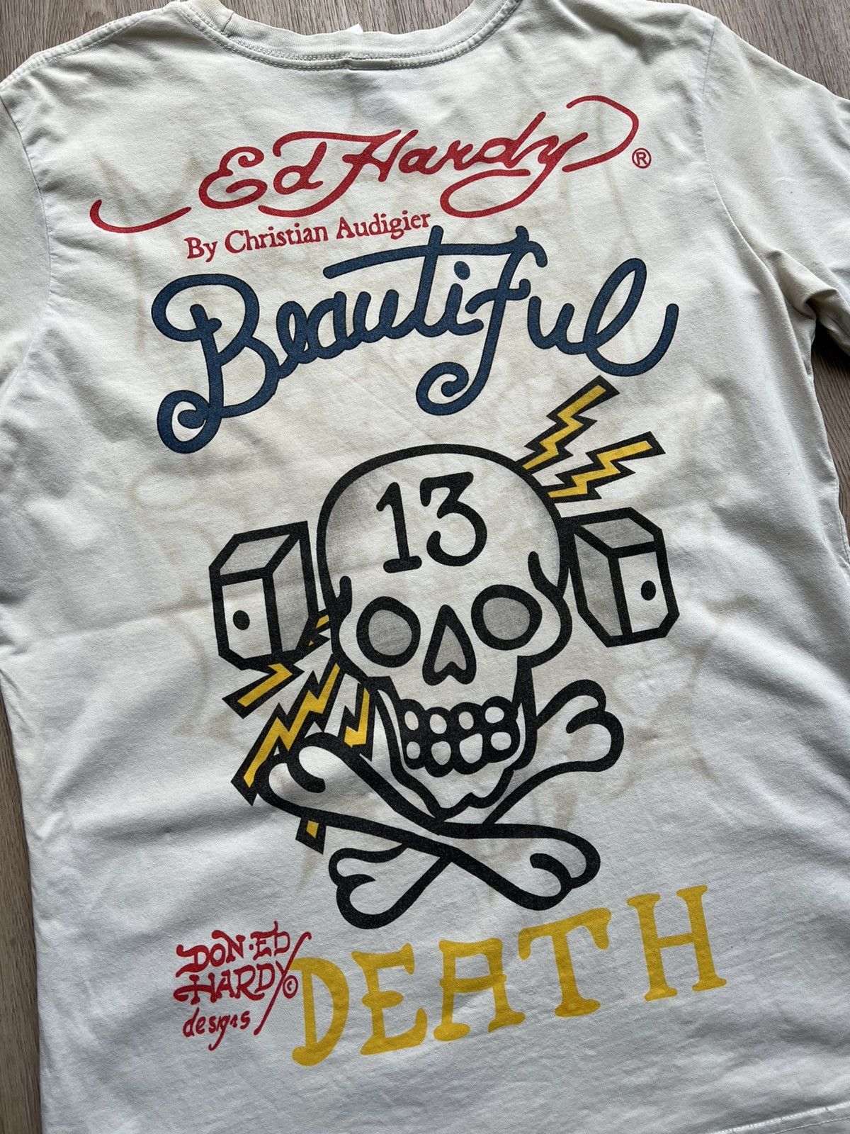 Christian Audigier × Ed Hardy × Vintage Ed Hardy by Christian Audigier Black Rose of Death T-Shirt Size US XL / EU 56 / 4 - 12 Thumbnail