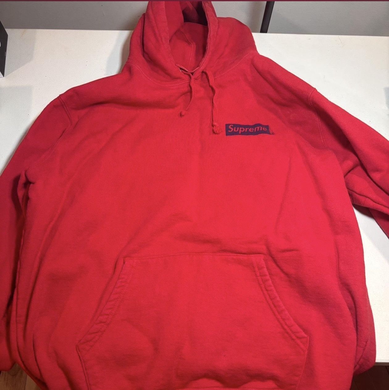 Supreme STOP CRYING RED HOODIE SUPREME Size US L / EU 52-54 / 3 - 1 Thumbnail