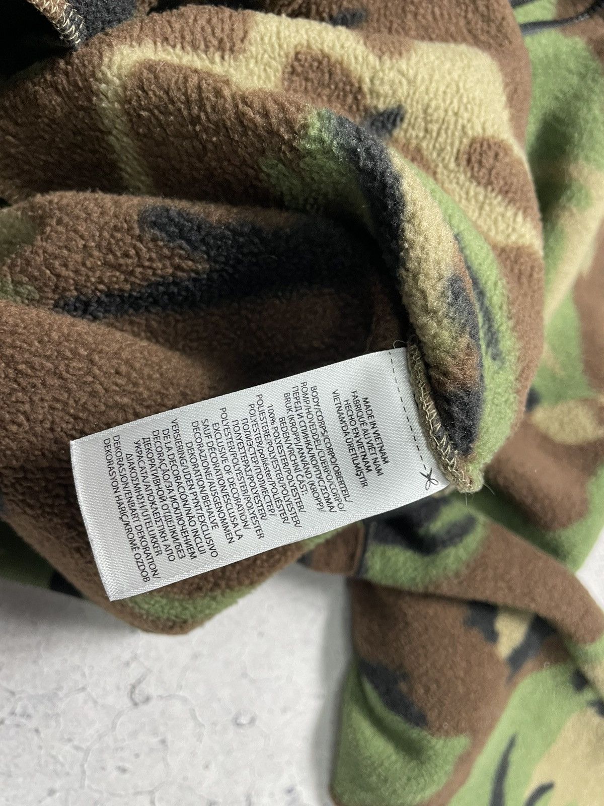 Polo Ralph Lauren Vintage Polo Ralph Lauren Camo Fleece Sweatshirt 1/4 Zip USA Size US M / EU 48-50 / 2 - 12 Thumbnail