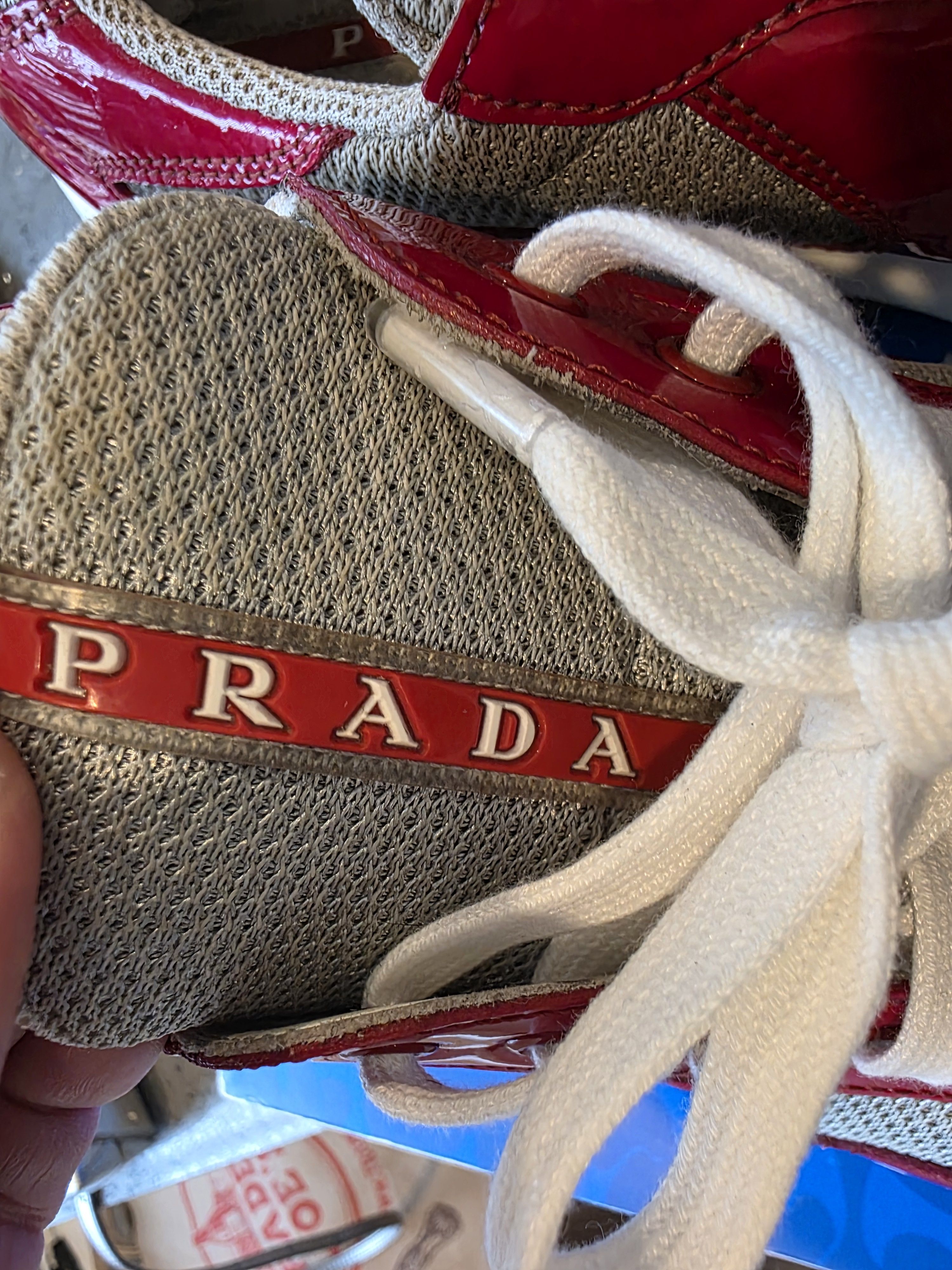 Prada Red Prada America's Cup Sneakers Size US 9 / EU 42 - 6 Thumbnail