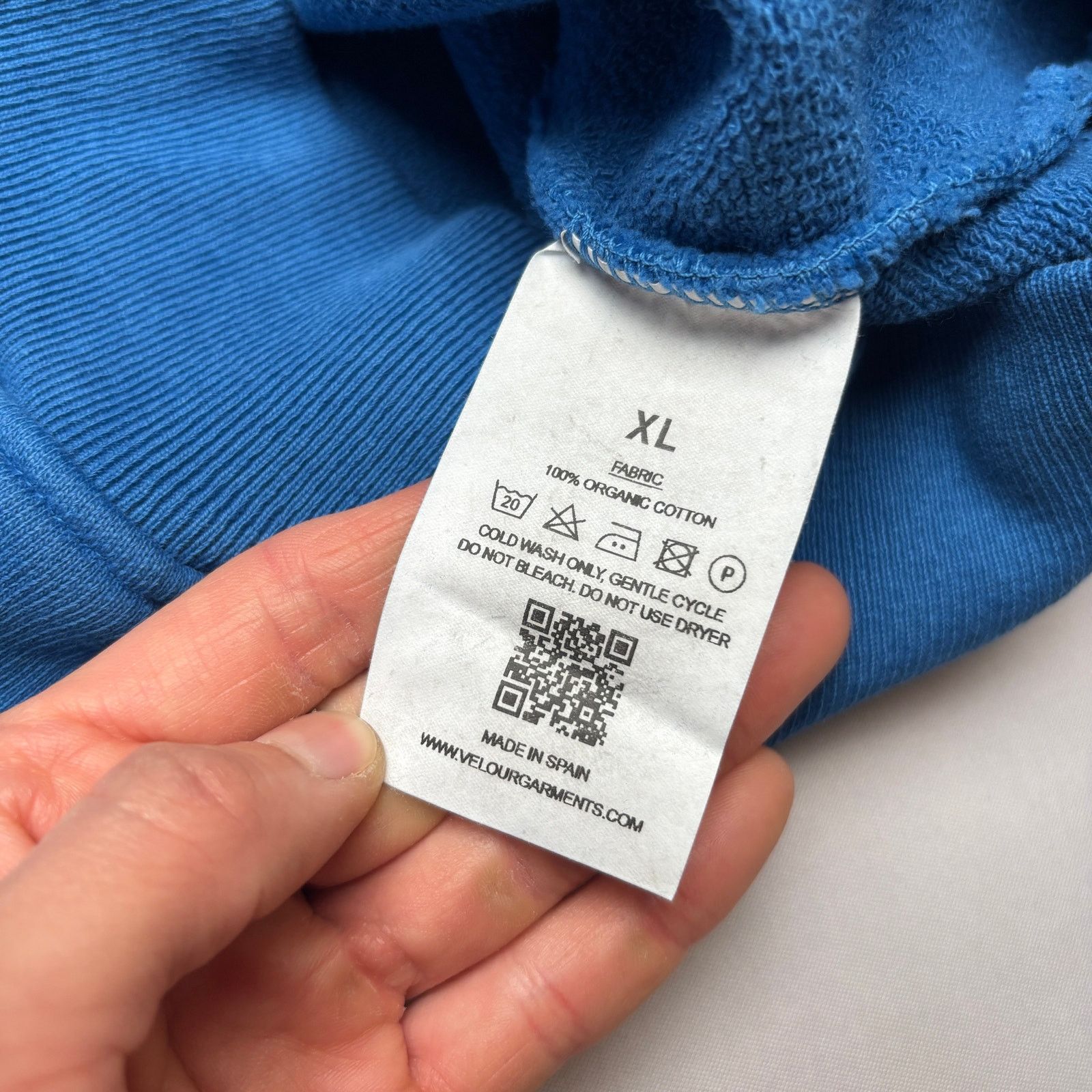 Other Velour Garments Blue Heavyweight Hoodie XL Organic Cotton Size US XL / EU 56 / 4 - 8 Thumbnail