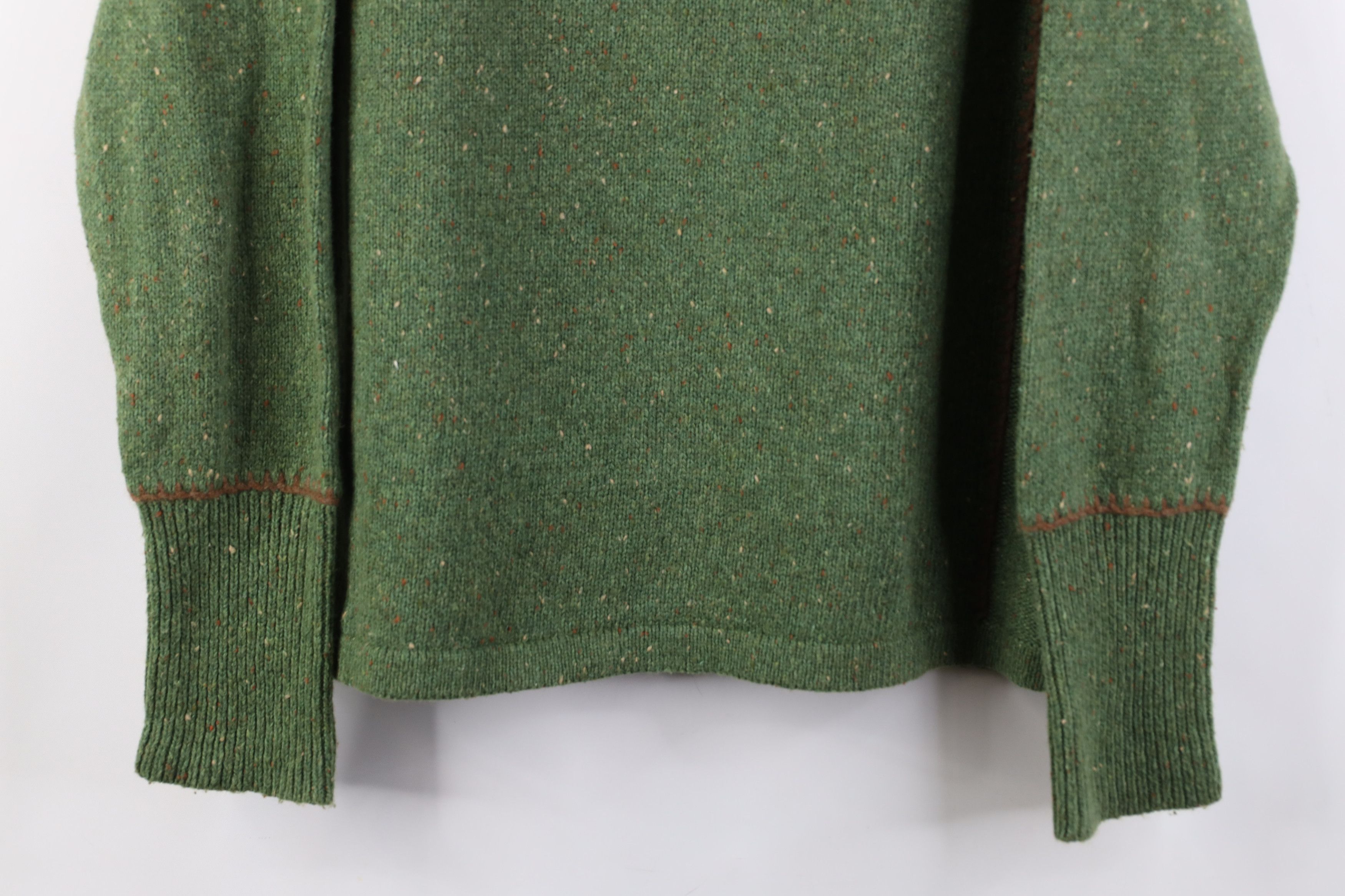 Woolrich Woolen Mills Vintage Woolrich Earth Tone Fleck Wool Blend Zip Sweater Size US L / EU 52-54 / 3 - 3 Thumbnail