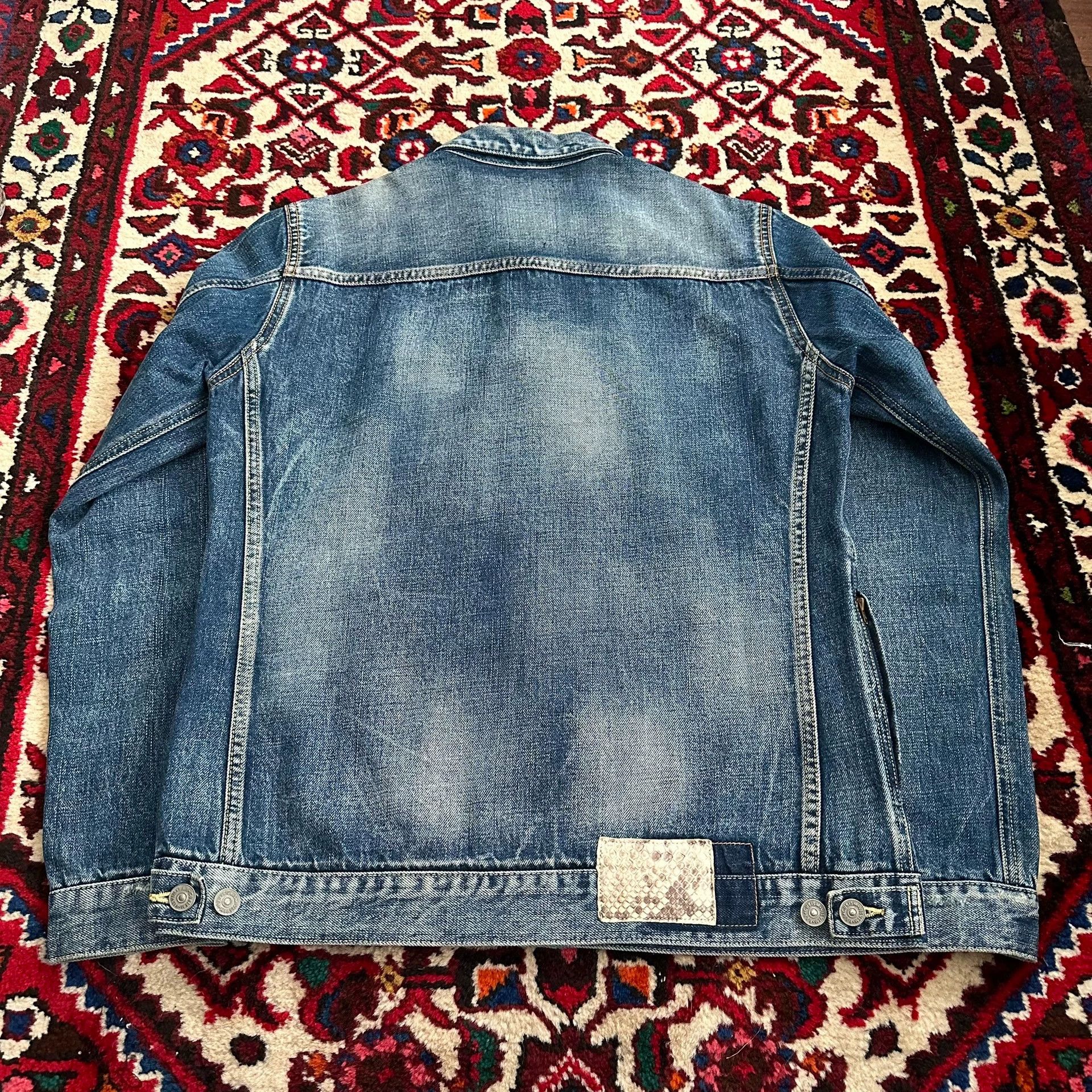 Visvim visvim 101 11aw snake skin yellow 2 denim jacket Size US M / EU 48-50 / 2 - 3 Thumbnail